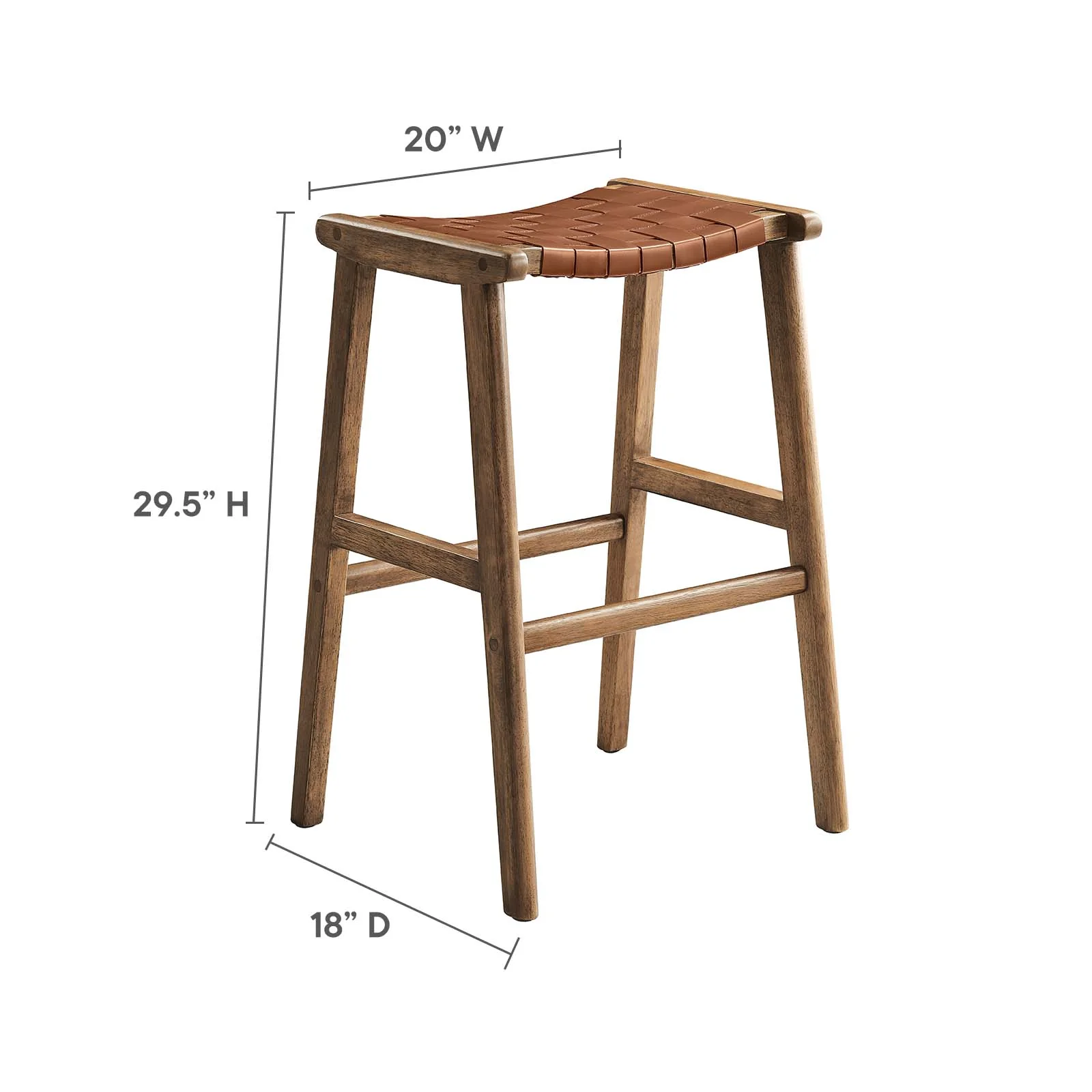 Saoirse Faux Leather Wood Bar Stool - Set of 2 By Modway - EEI-6549 - Image 27