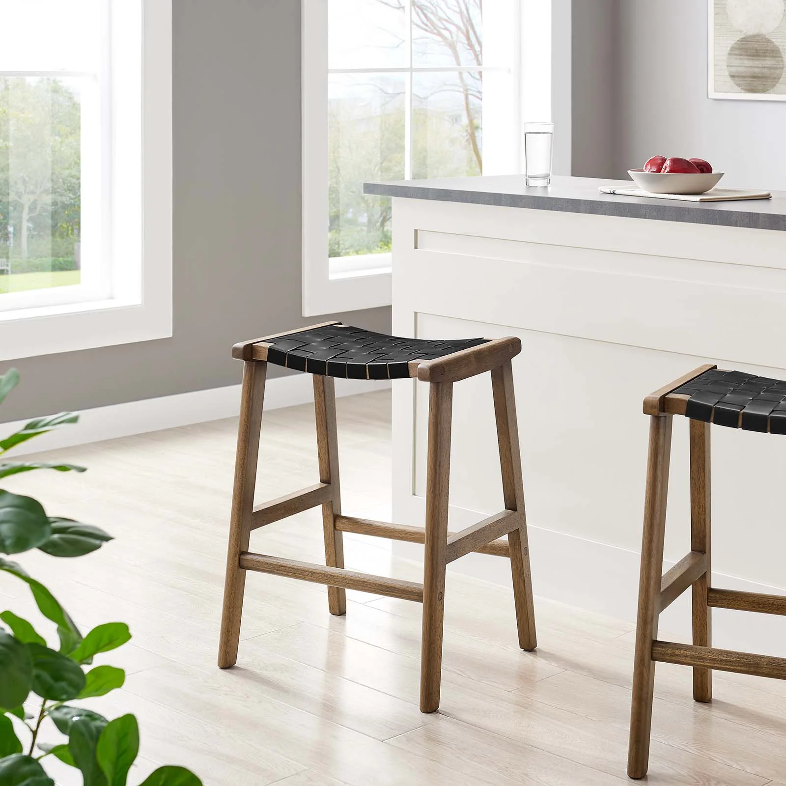 Saoirse Faux Leather Wood Counter Stool - Set of 2 By Modway - EEI-6547 - Image 11