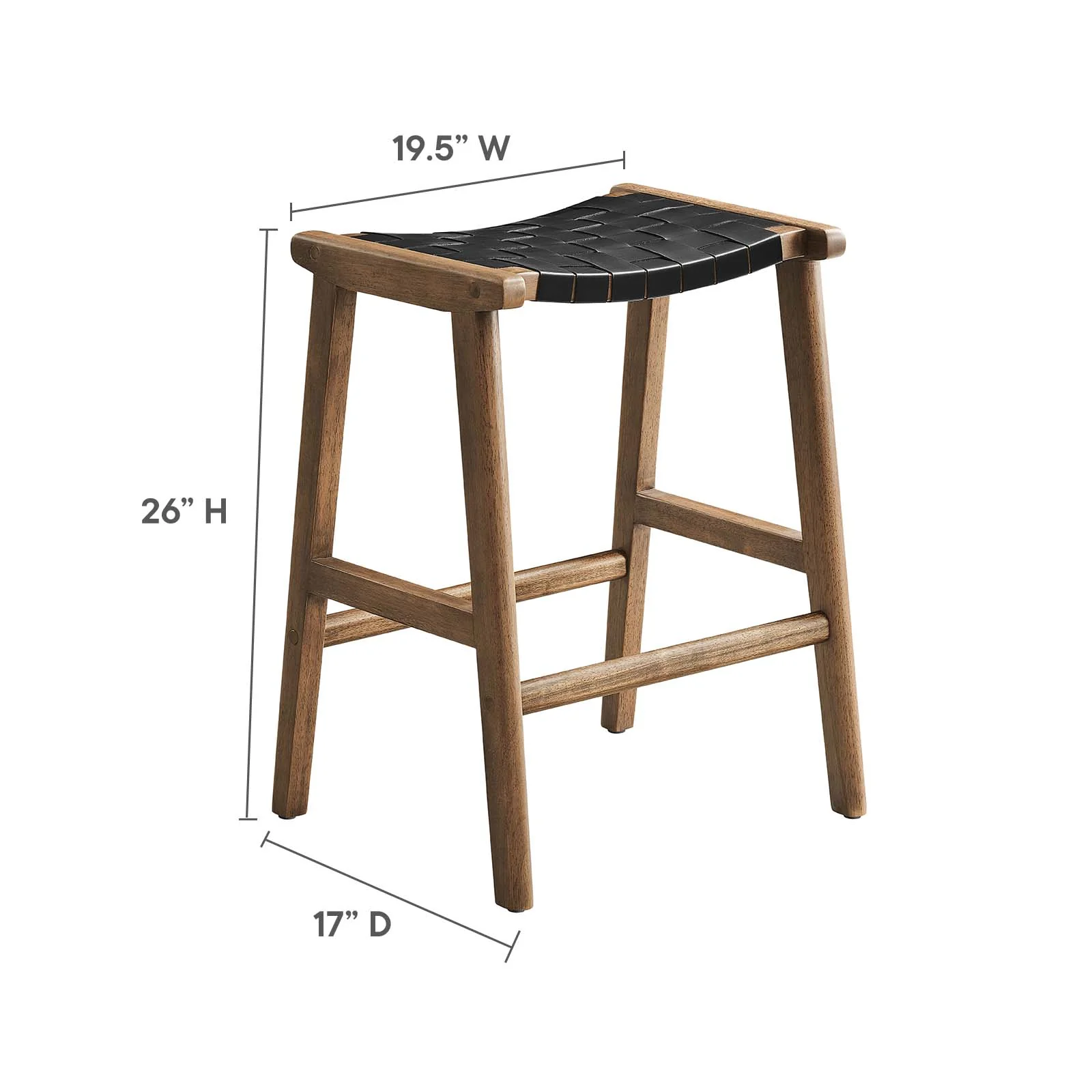 Saoirse Faux Leather Wood Counter Stool - Set of 2 By Modway - EEI-6547 - Image 18