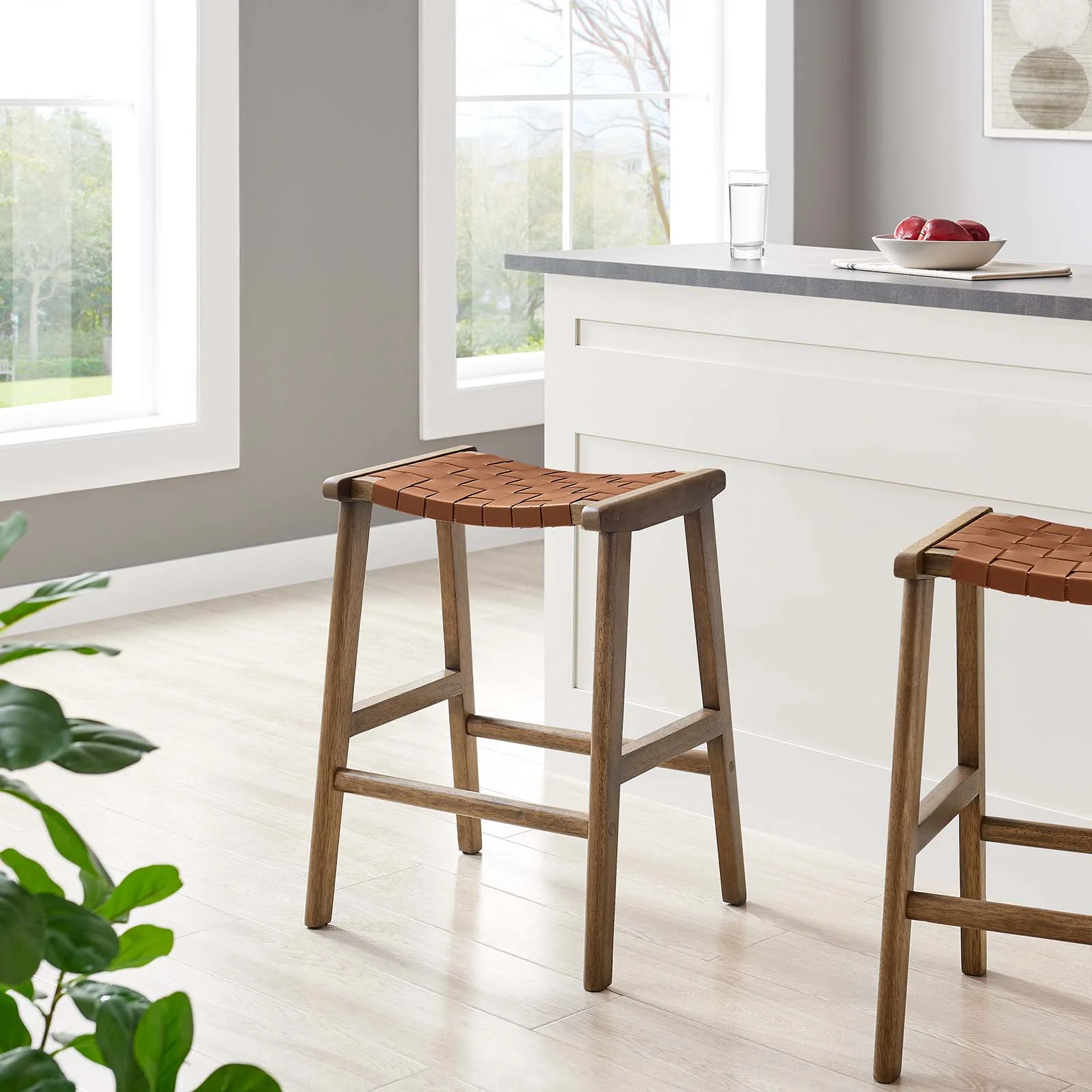 Saoirse Faux Leather Wood Counter Stool - Set of 2 By Modway - EEI-6547 - Image 20