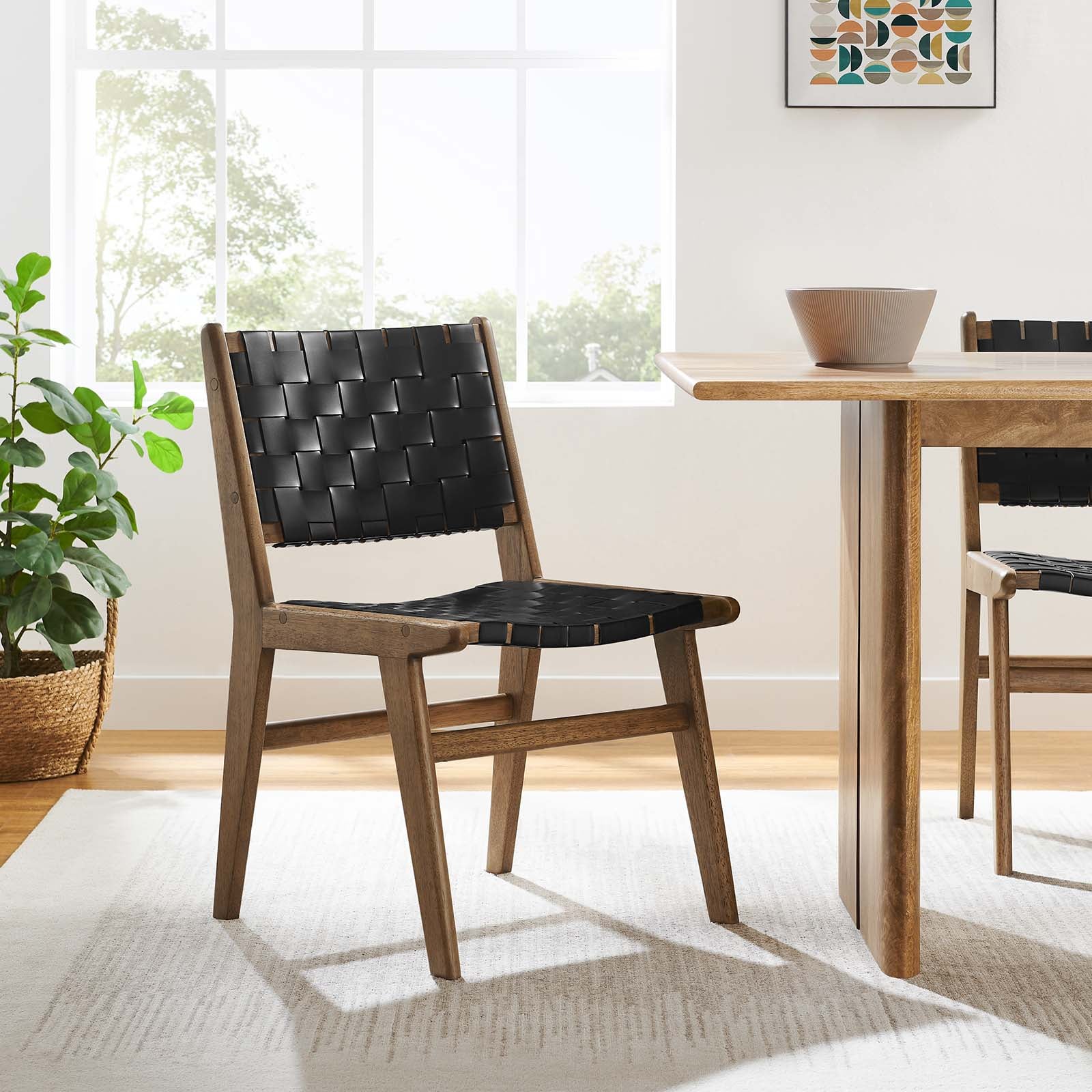 Saoirse Faux Leather Wood Dining Side Chair - Set of 2 By Modway - EEI-6544 - Image 12