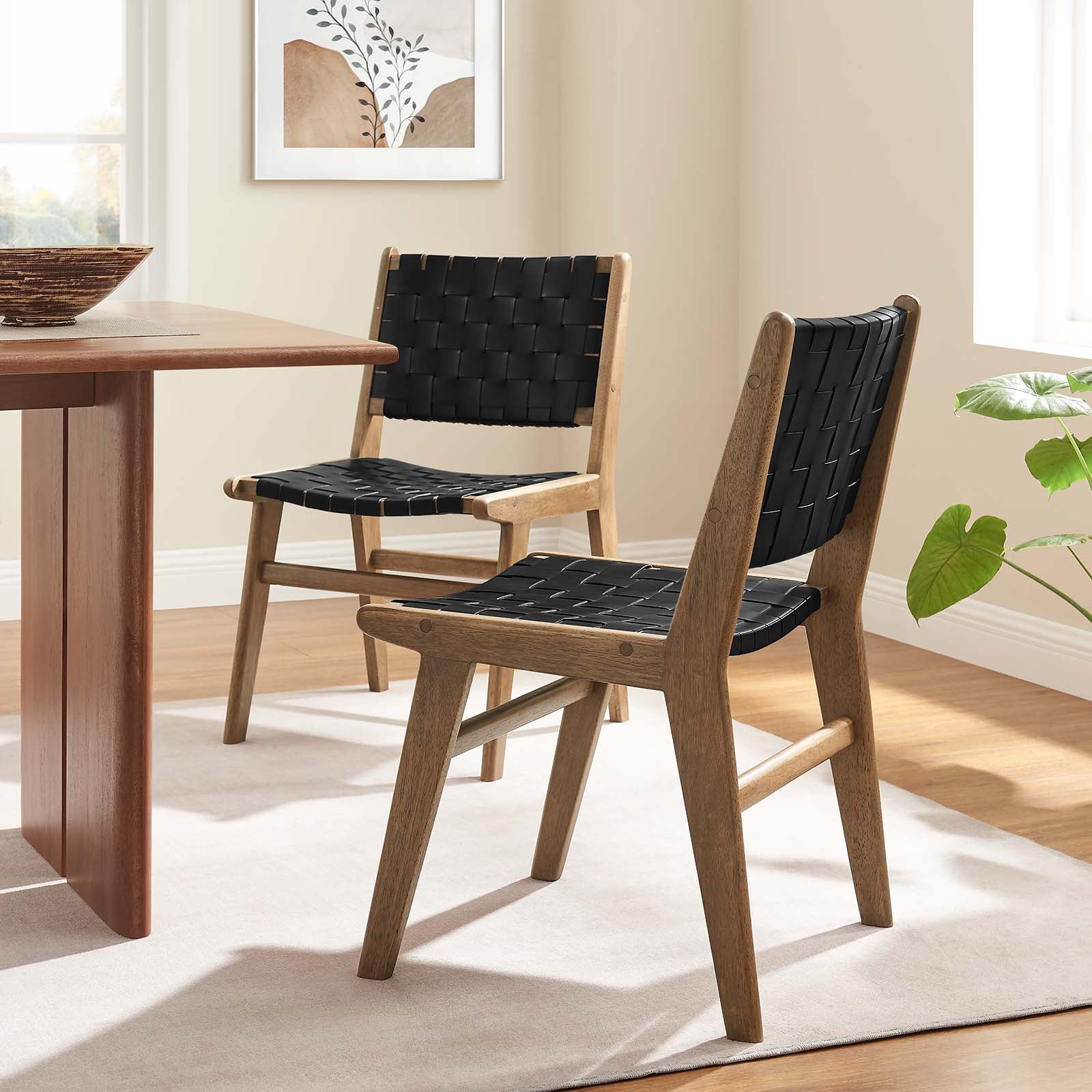 Saoirse Faux Leather Wood Dining Side Chair - Set of 2 By Modway - EEI-6544 - Image 13