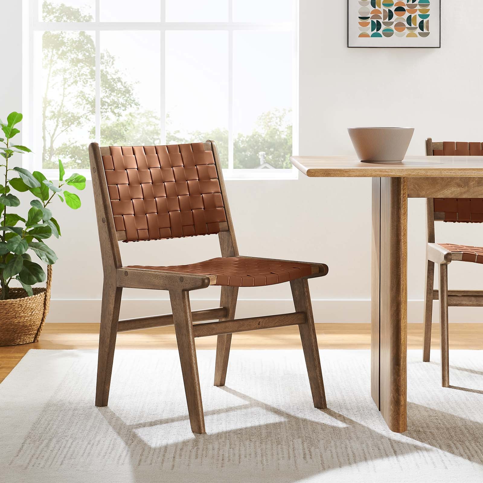 Saoirse Faux Leather Wood Dining Side Chair - Set of 2 By Modway - EEI-6544 - Image 22