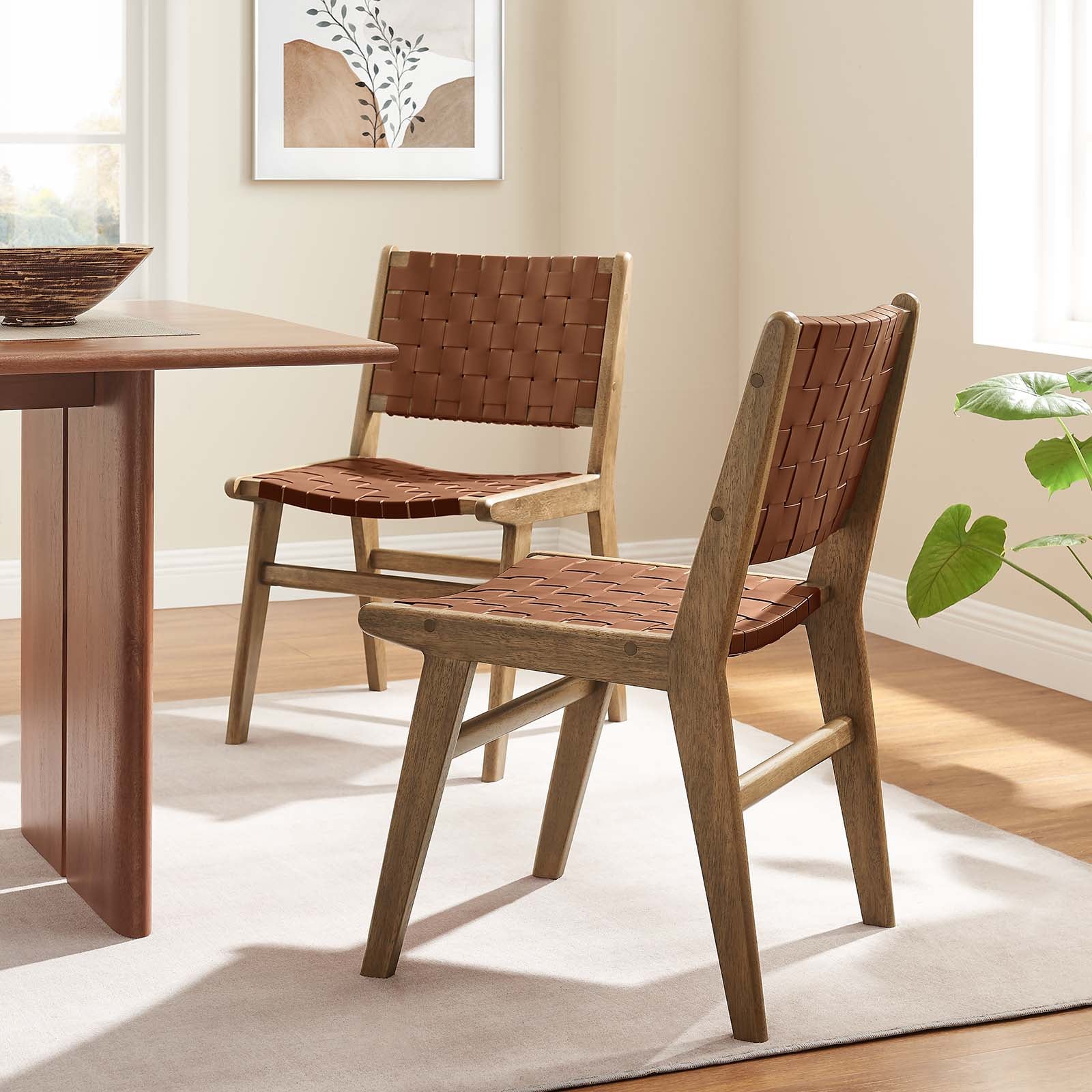 Saoirse Faux Leather Wood Dining Side Chair - Set of 2 By Modway - EEI-6544 - Image 23