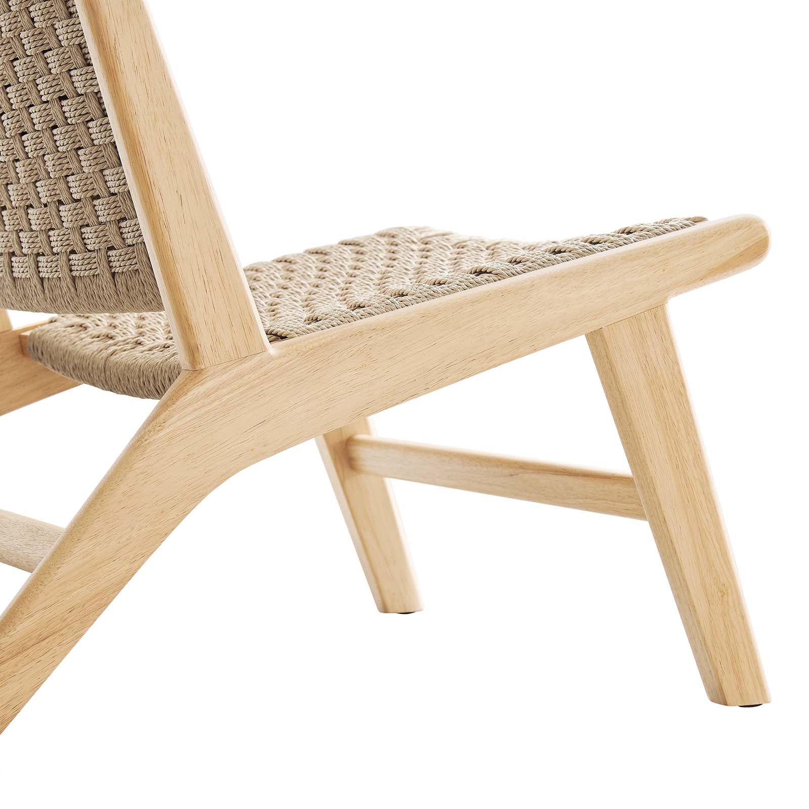 Saoirse Woven Rope Wood Accent Lounge Chair By Modway - EEI-6543 - Image 13