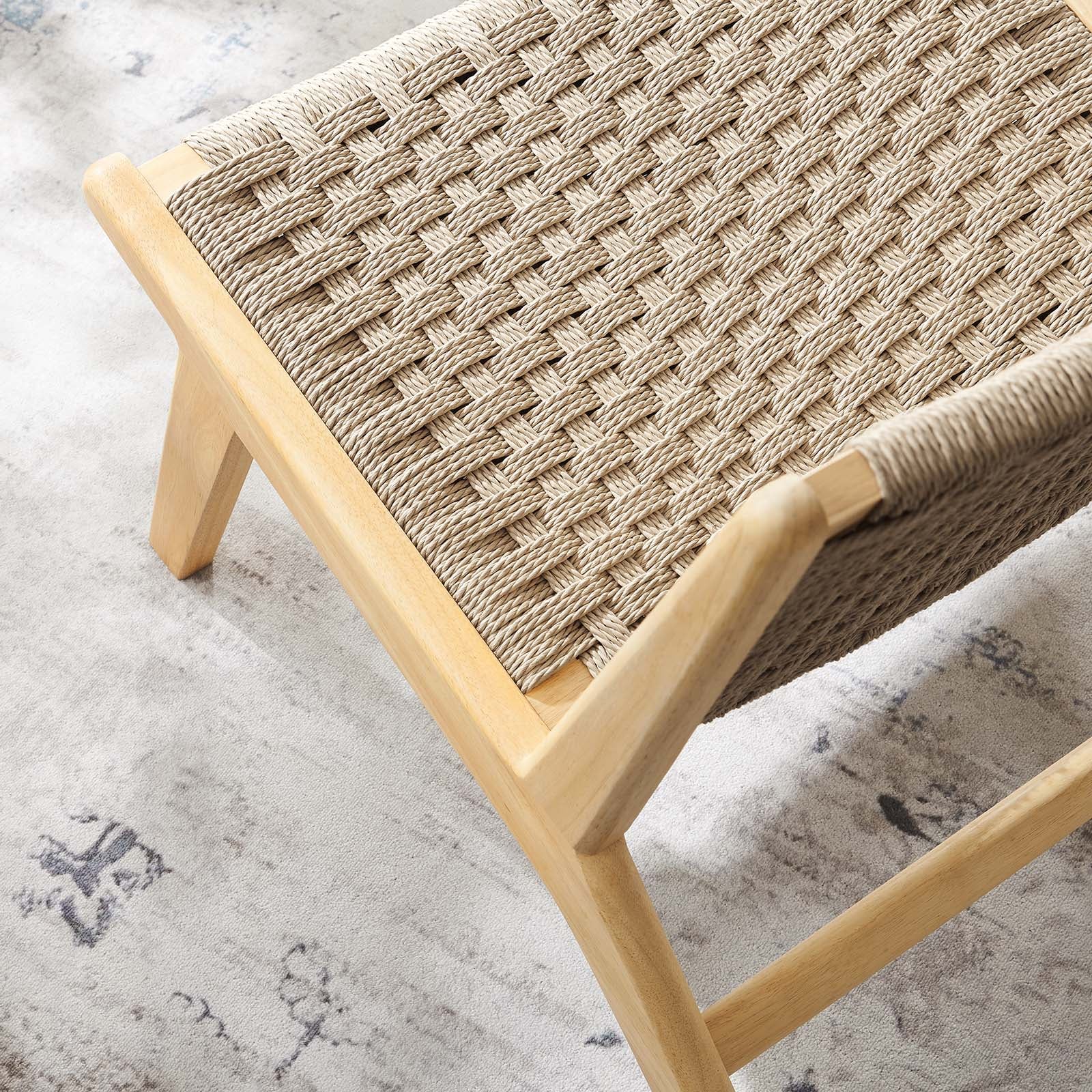 Saoirse Woven Rope Wood Accent Lounge Chair By Modway - EEI-6543 - Image 16