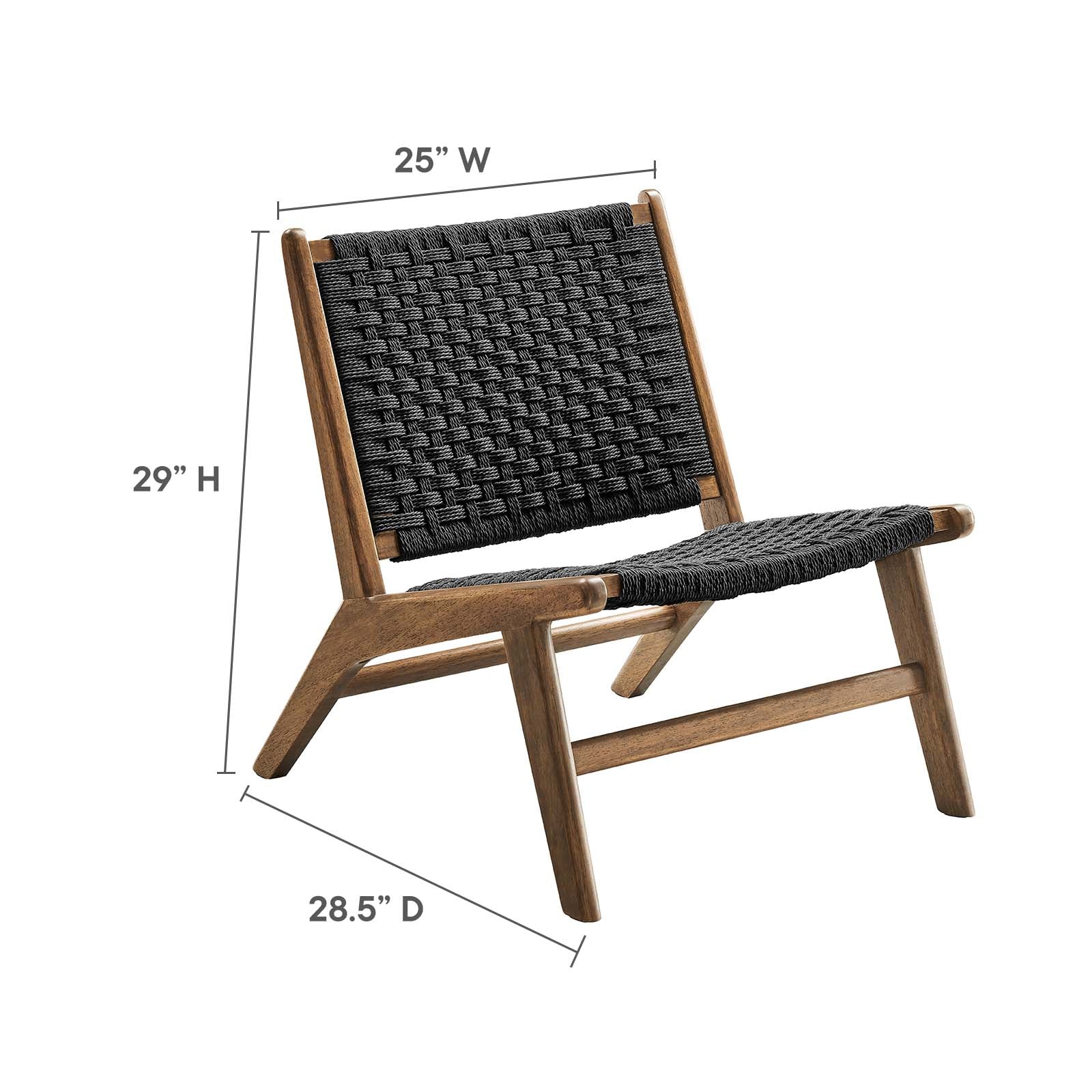 Saoirse Woven Rope Wood Accent Lounge Chair By Modway - EEI-6543 - Image 23