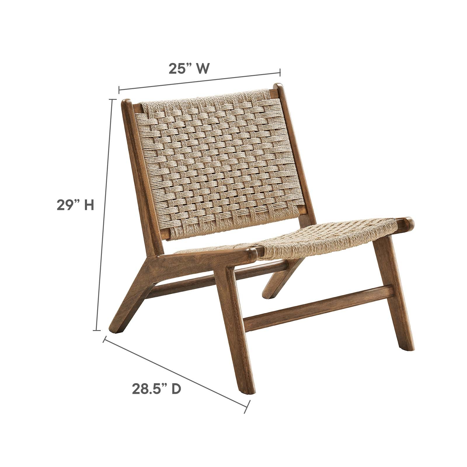 Saoirse Woven Rope Wood Accent Lounge Chair By Modway - EEI-6543 - Image 31