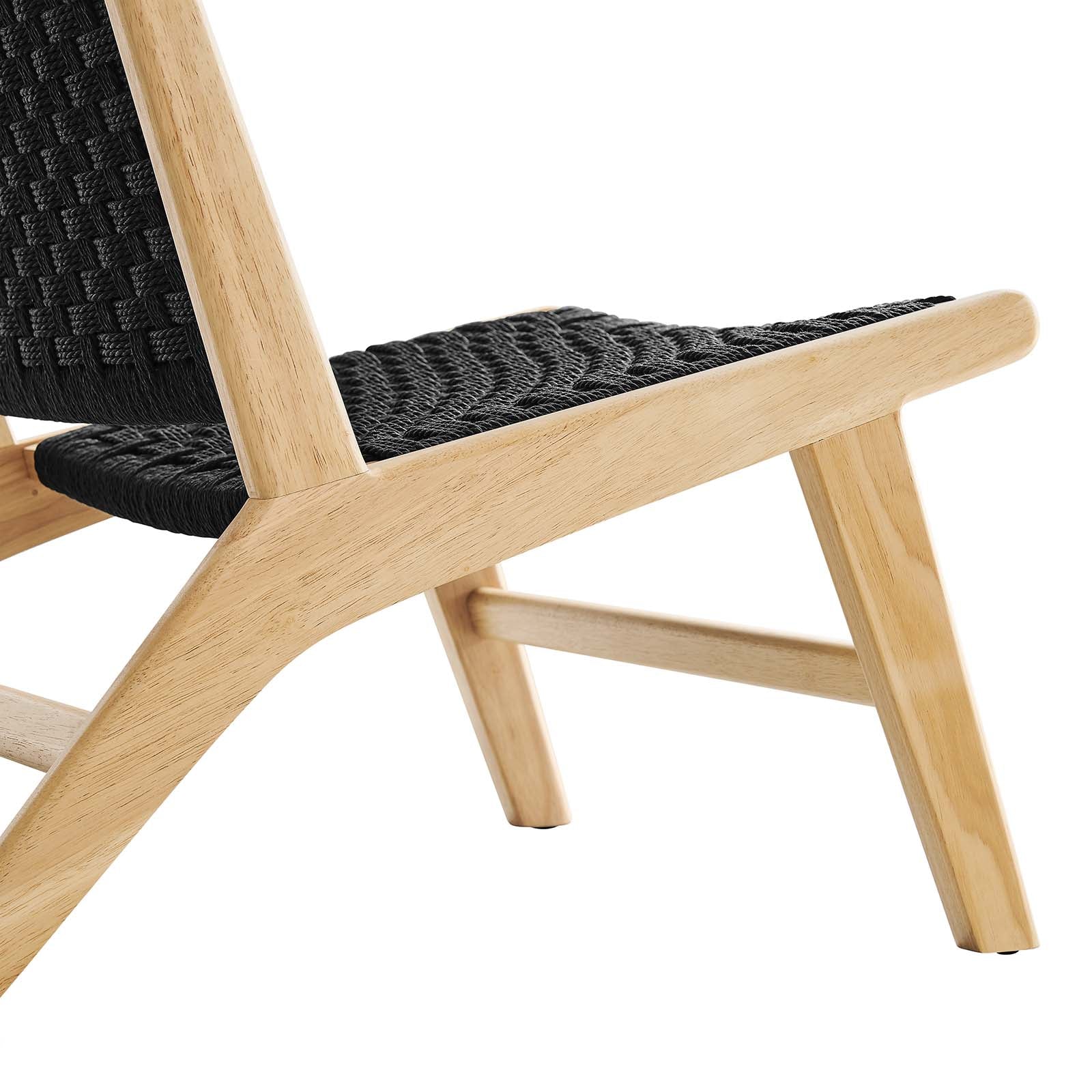Saoirse Woven Rope Wood Accent Lounge Chair By Modway - EEI-6543 - Image 5