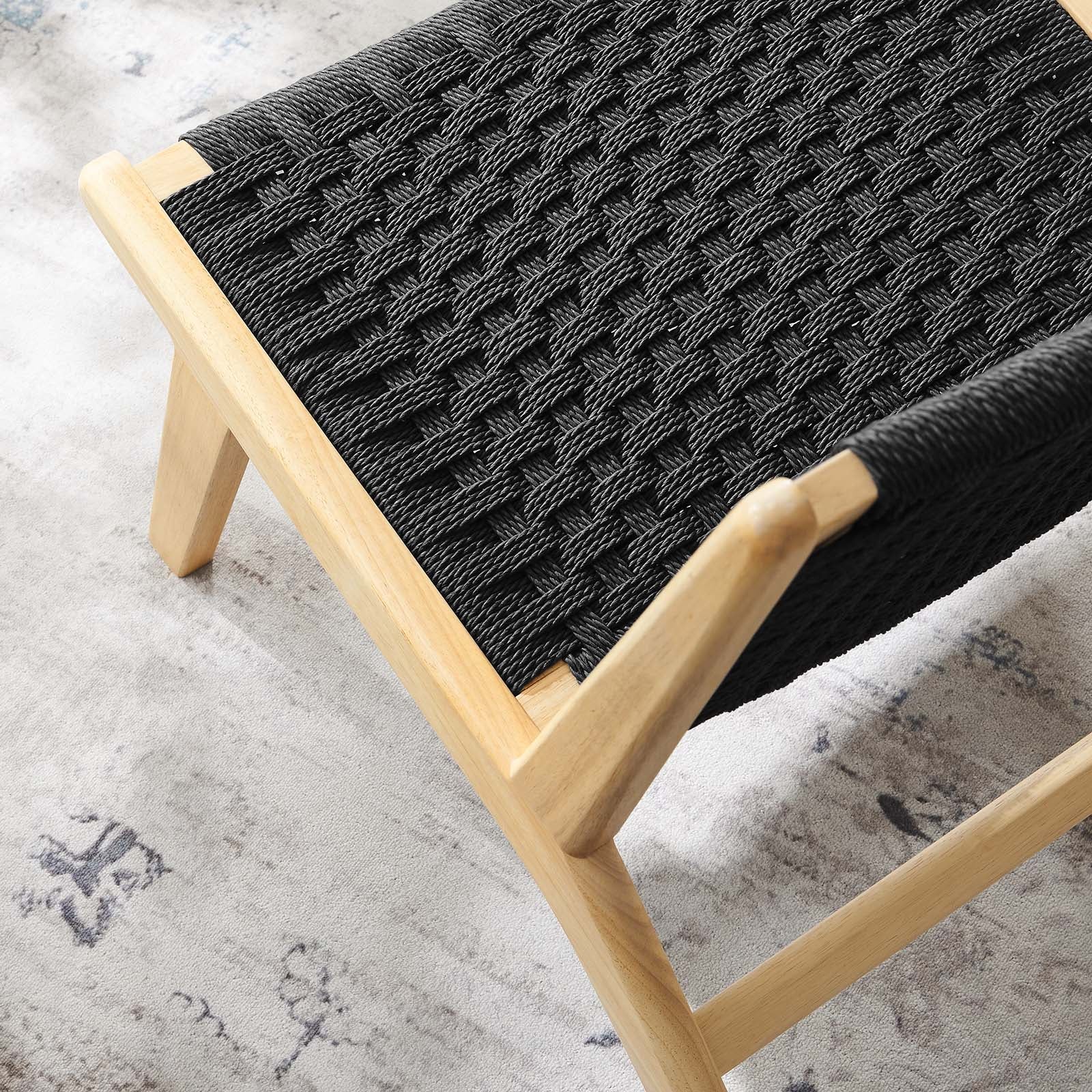 Saoirse Woven Rope Wood Accent Lounge Chair By Modway - EEI-6543 - Image 8