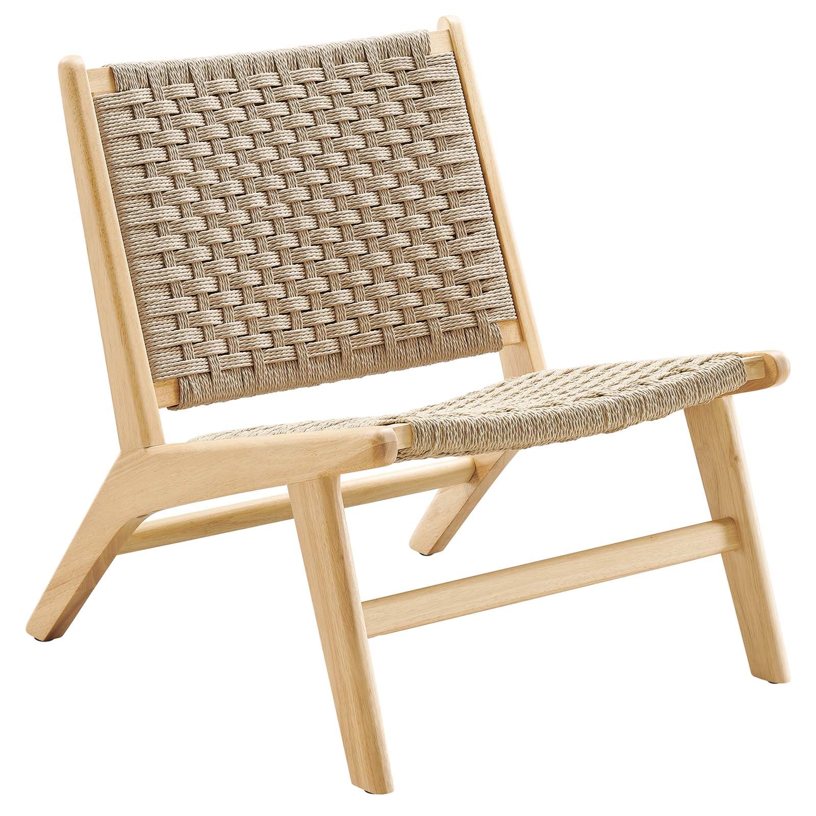 Saoirse Woven Rope Wood Accent Lounge Chair By Modway - EEI-6543 - Image 9