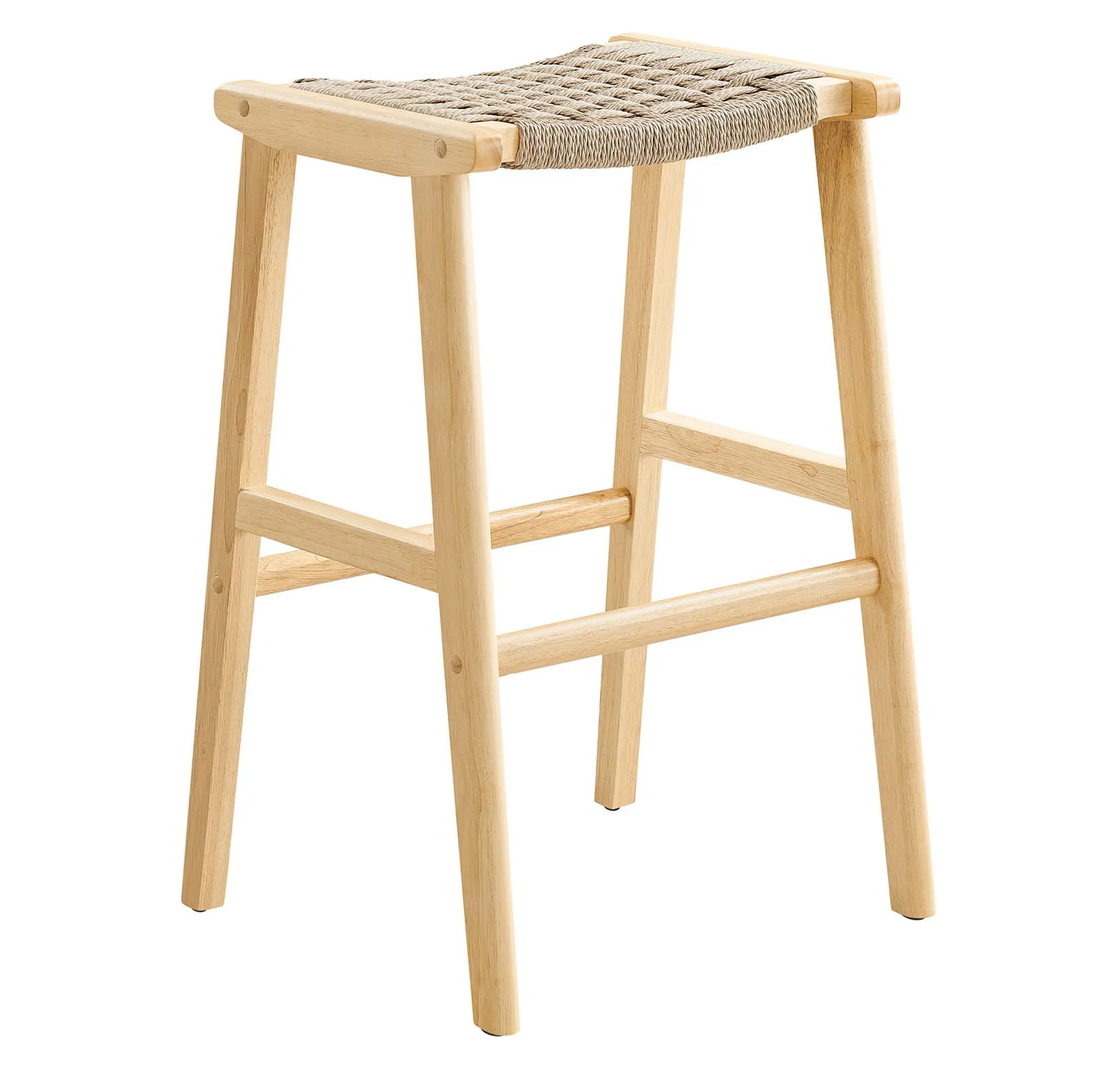 Saoirse Woven Rope Wood Bar Stool - Set of 2 By Modway - EEI-6550 - Image 12