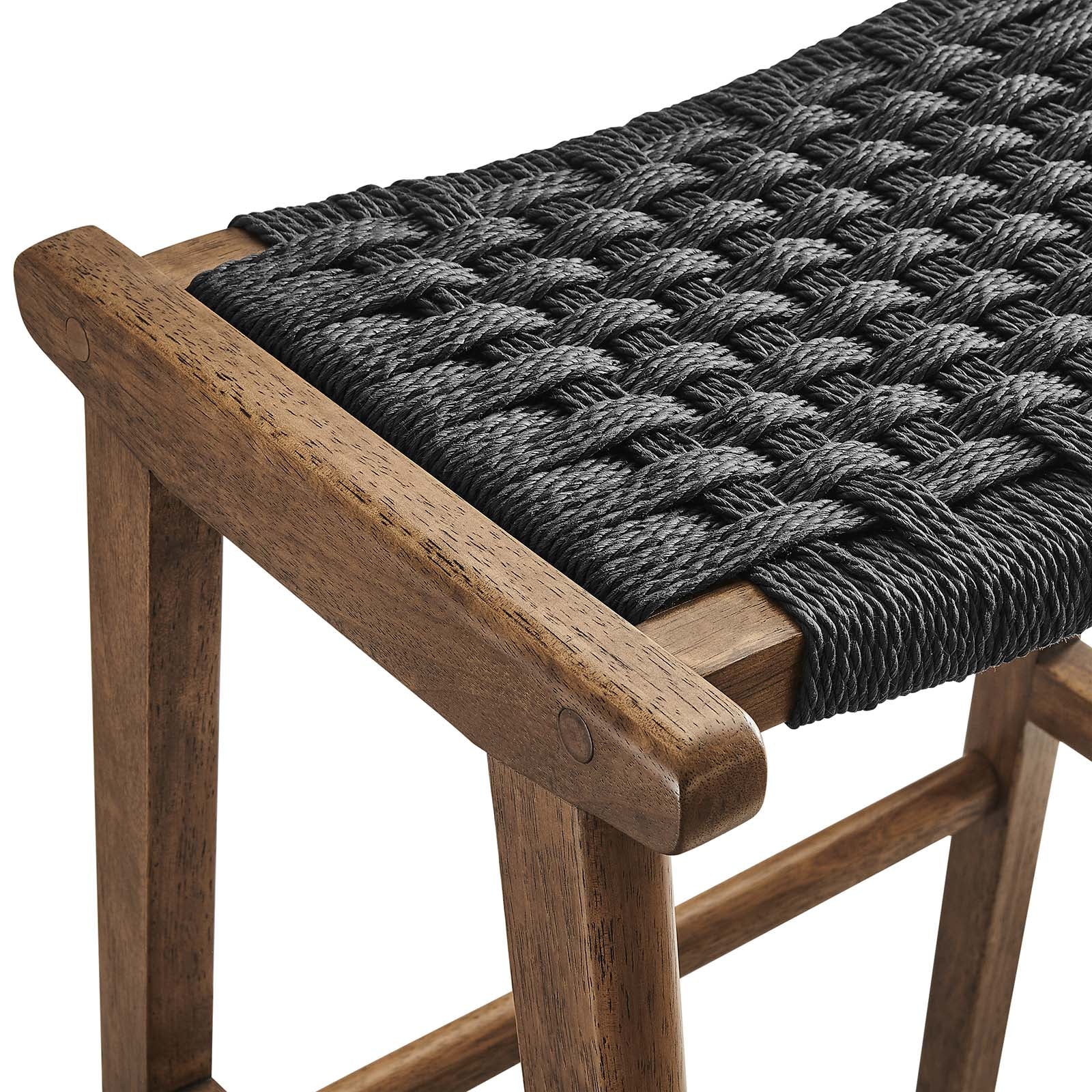 Saoirse Woven Rope Wood Bar Stool - Set of 2 By Modway - EEI-6550 - Image 24