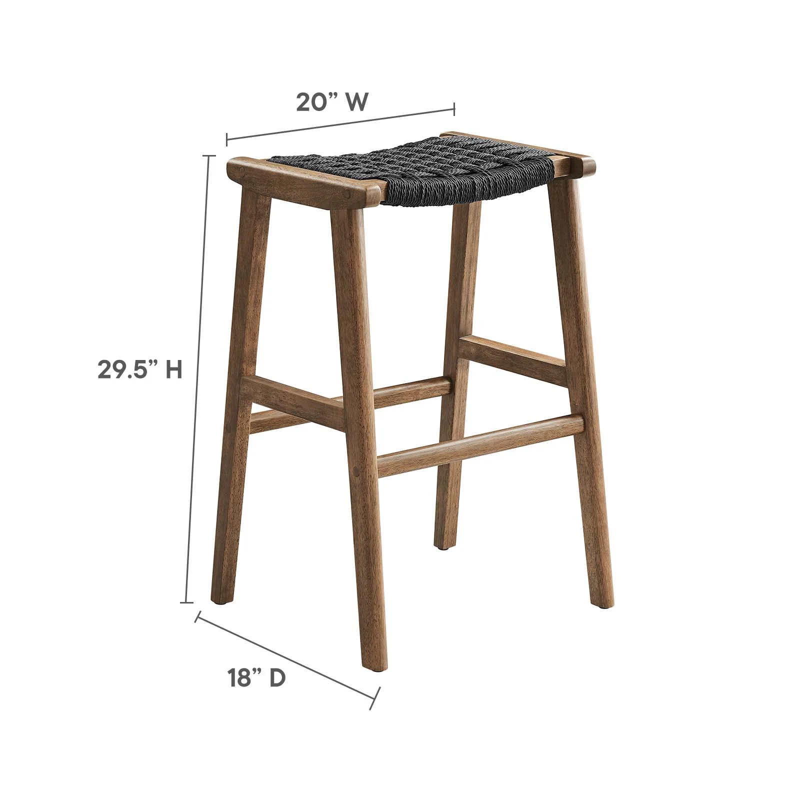 Saoirse Woven Rope Wood Bar Stool - Set of 2 By Modway - EEI-6550 - Image 27