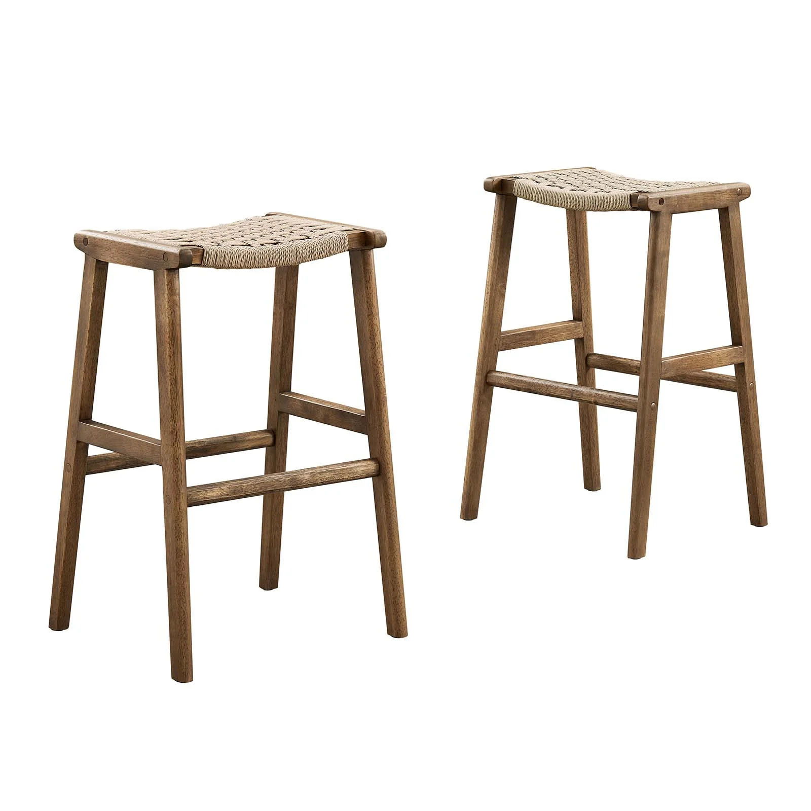 Saoirse Woven Rope Wood Bar Stool - Set of 2 By Modway - EEI-6550 - Image 28