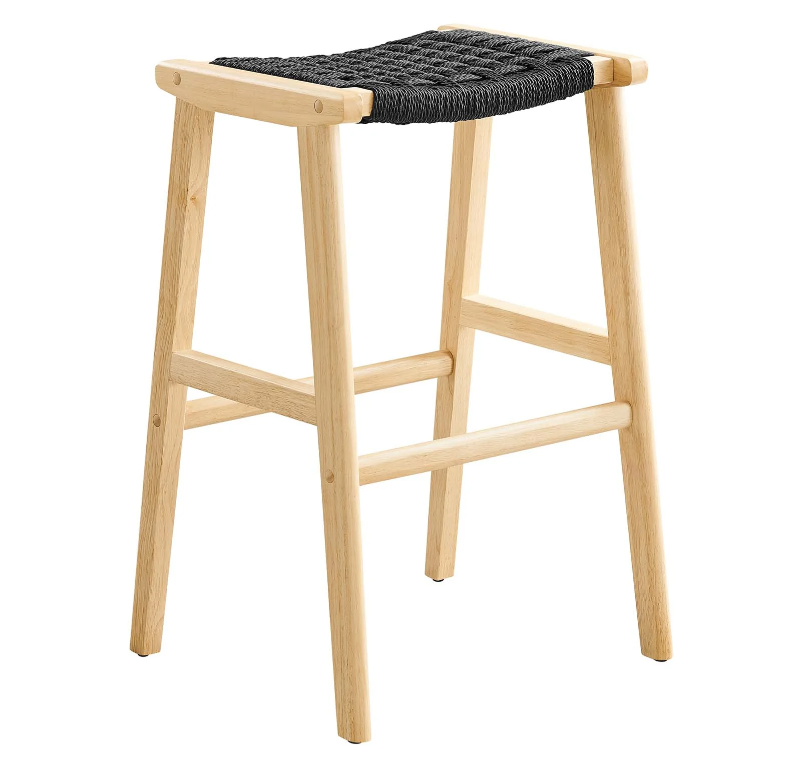 Saoirse Woven Rope Wood Bar Stool - Set of 2 By Modway - EEI-6550 - Image 3
