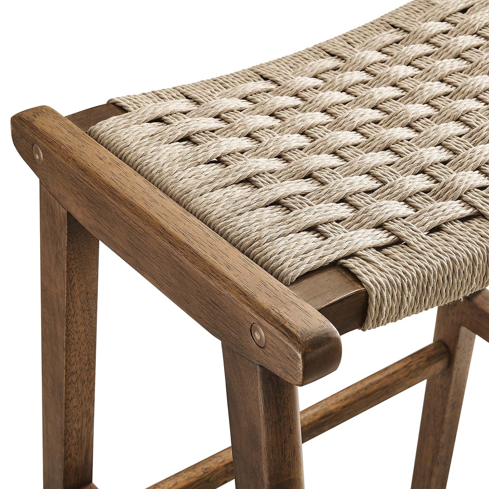 Saoirse Woven Rope Wood Bar Stool - Set of 2 By Modway - EEI-6550 - Image 33