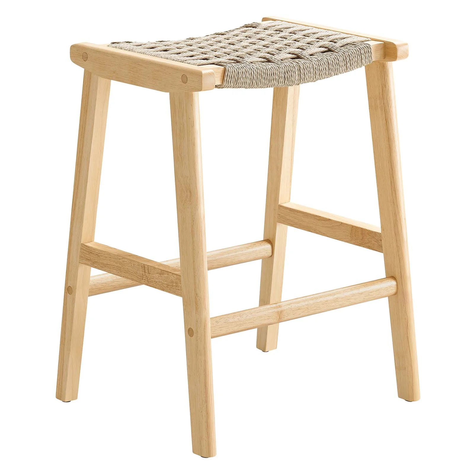 Saoirse Woven Rope Wood Counter Stool - Set of 2 By Modway - EEI-6548 - Image 12