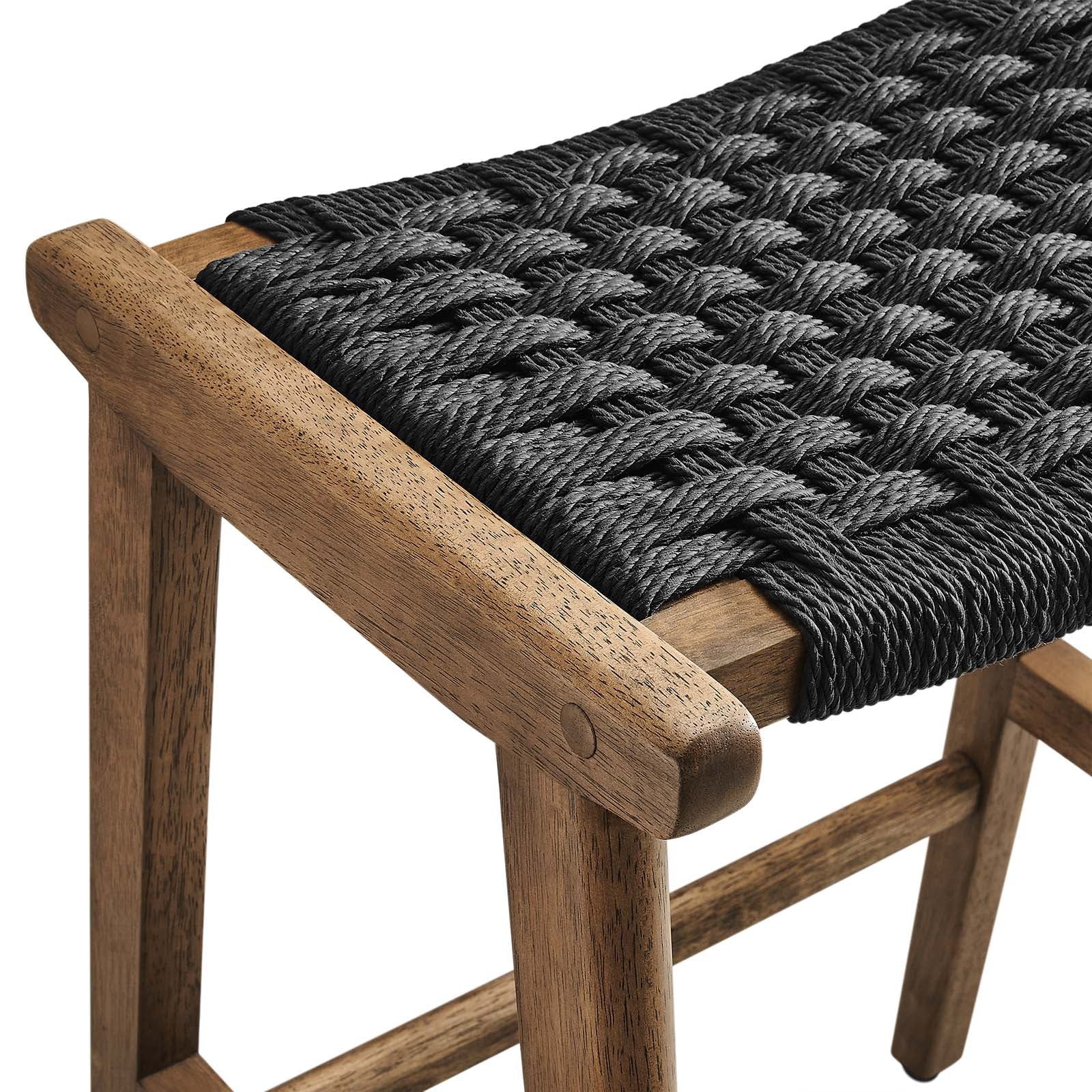 Saoirse Woven Rope Wood Counter Stool - Set of 2 By Modway - EEI-6548 - Image 24