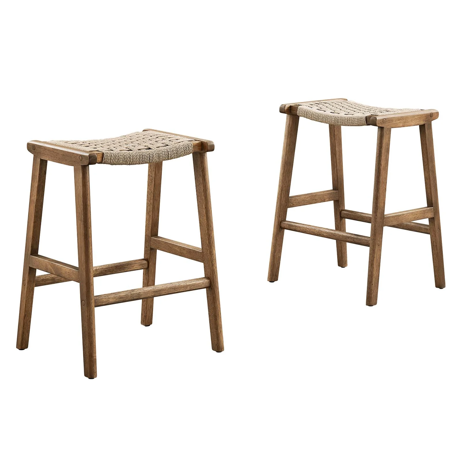Saoirse Woven Rope Wood Counter Stool - Set of 2 By Modway - EEI-6548 - Image 28