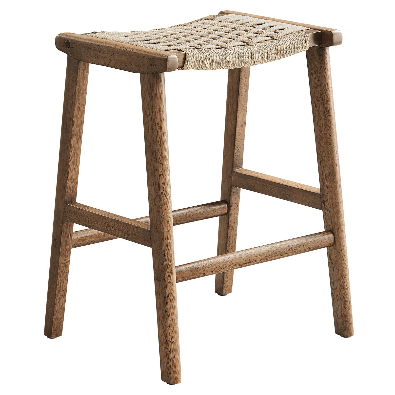 Saoirse Woven Rope Wood Counter Stool - Set of 2 By Modway - EEI-6548 - Image 30