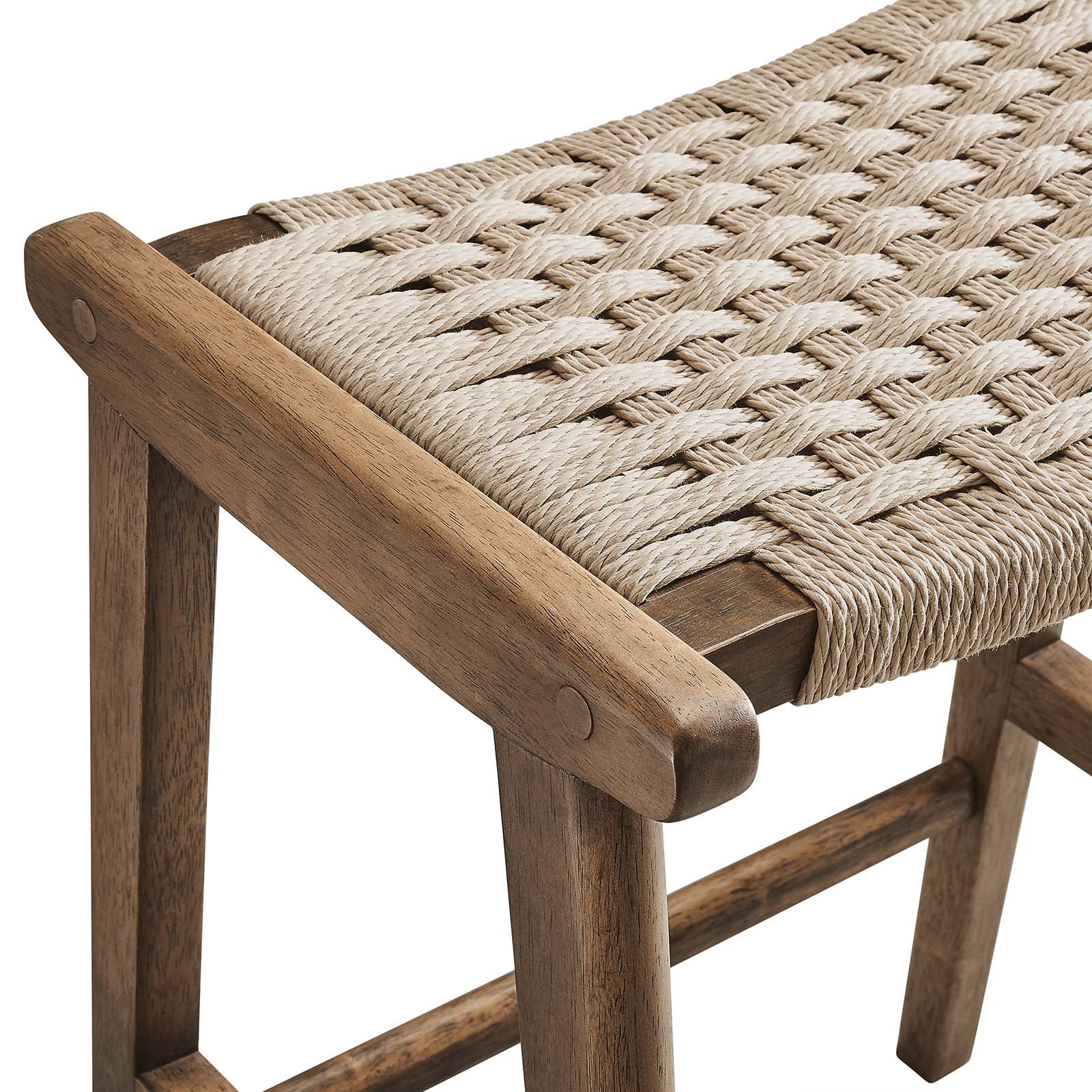 Saoirse Woven Rope Wood Counter Stool - Set of 2 By Modway - EEI-6548 - Image 33