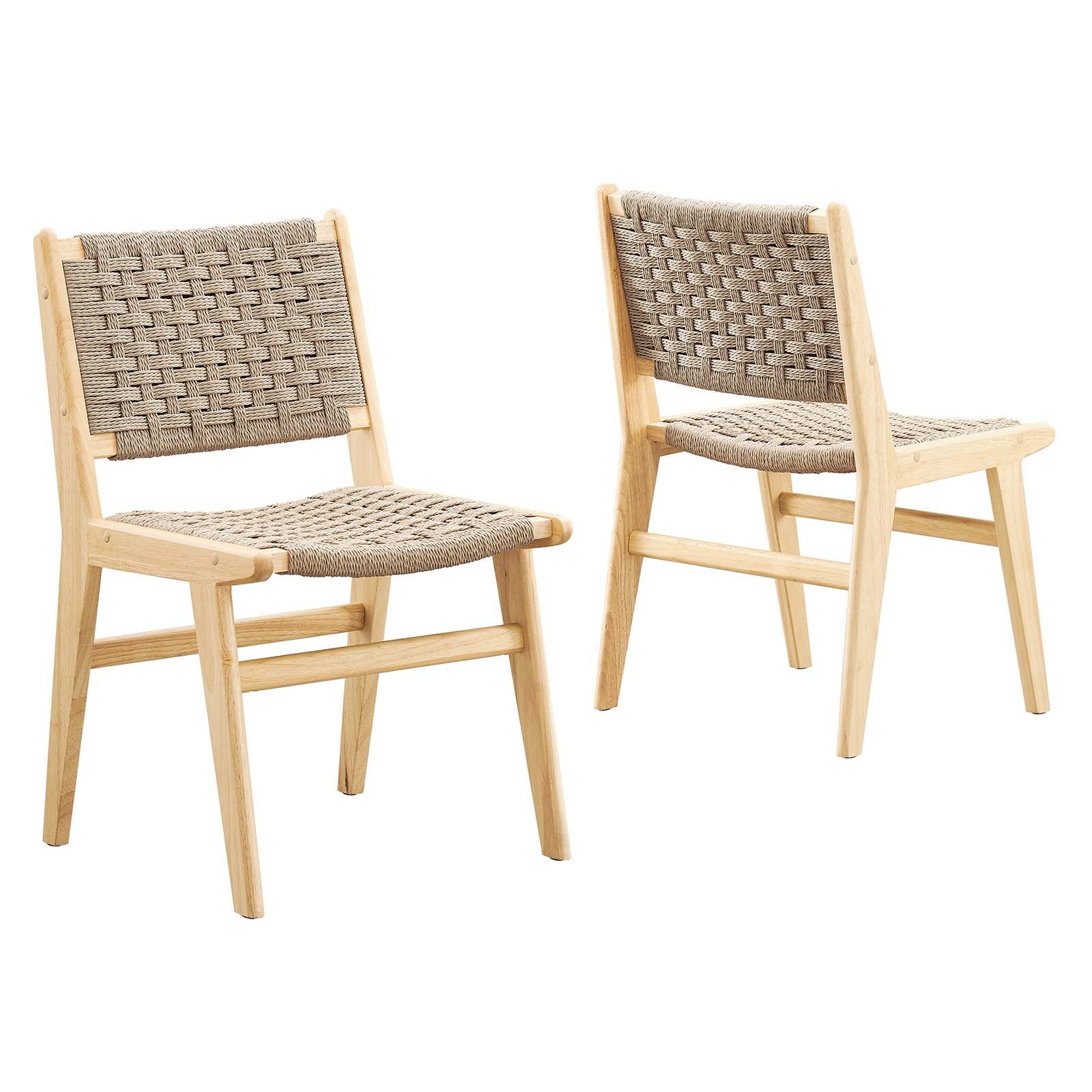 Saoirse Woven Rope Wood Dining Side Chair By Modway - EEI-6545 - Image 11