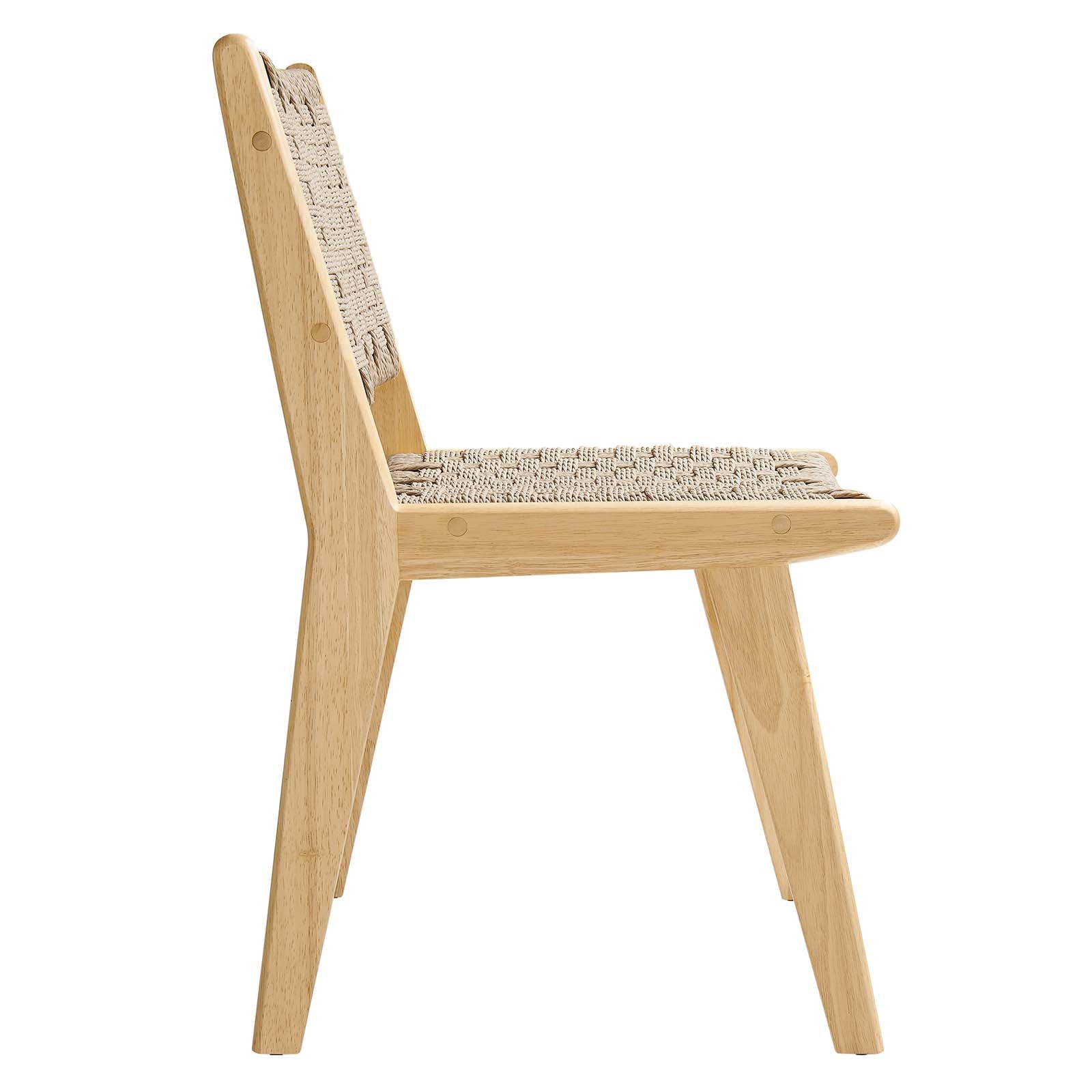 Saoirse Woven Rope Wood Dining Side Chair By Modway - EEI-6545 - Image 15