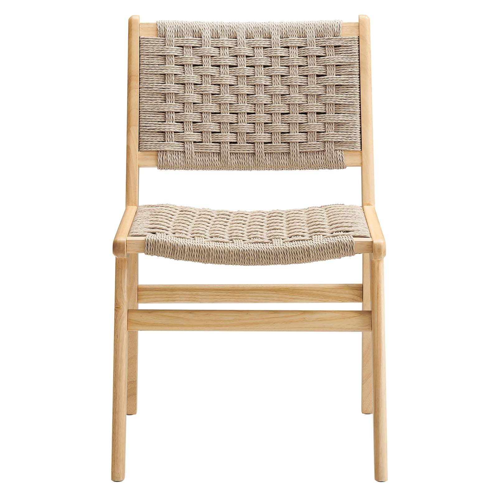 Saoirse Woven Rope Wood Dining Side Chair By Modway - EEI-6545 - Image 17