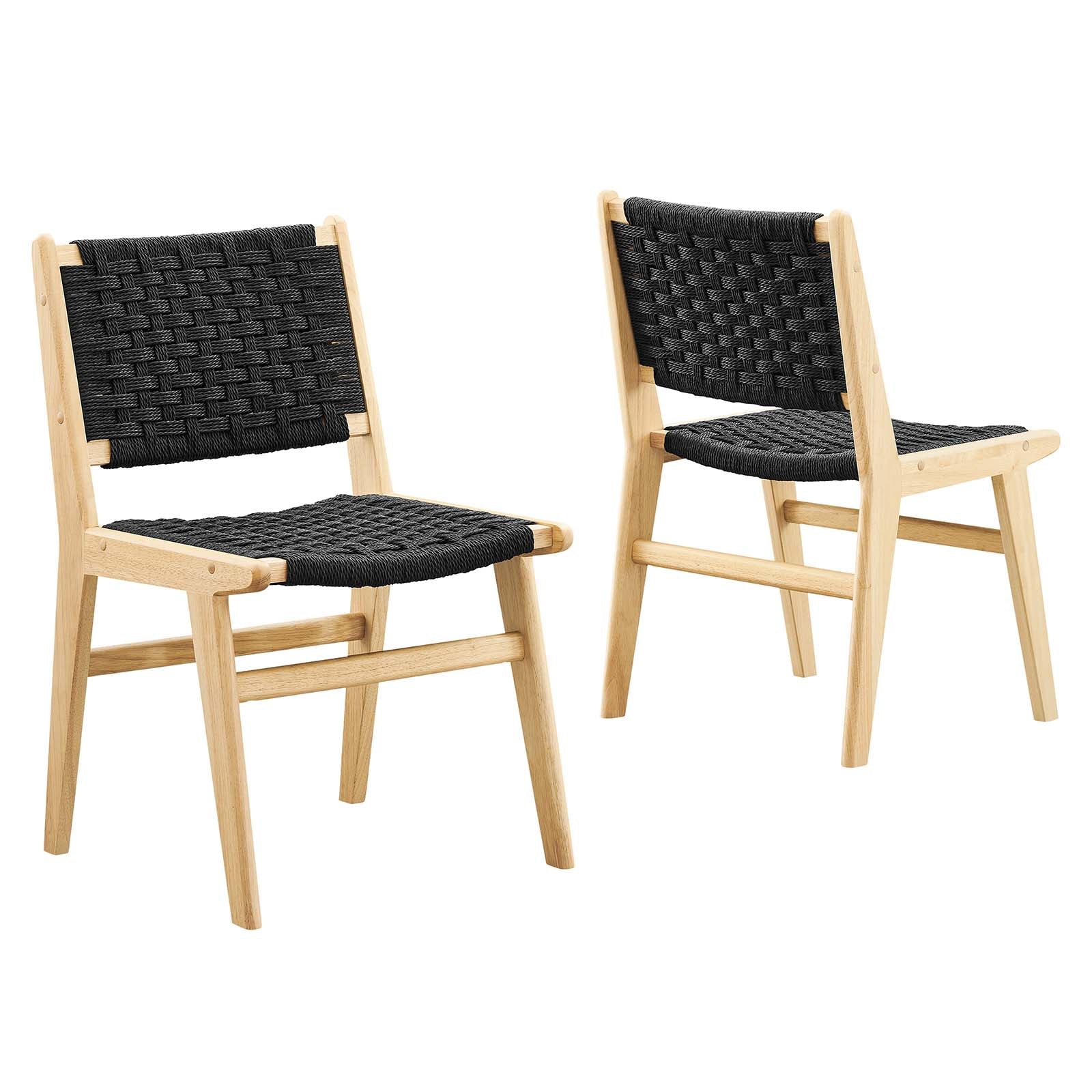 Saoirse Woven Rope Wood Dining Side Chair By Modway - EEI-6545 - Image 2