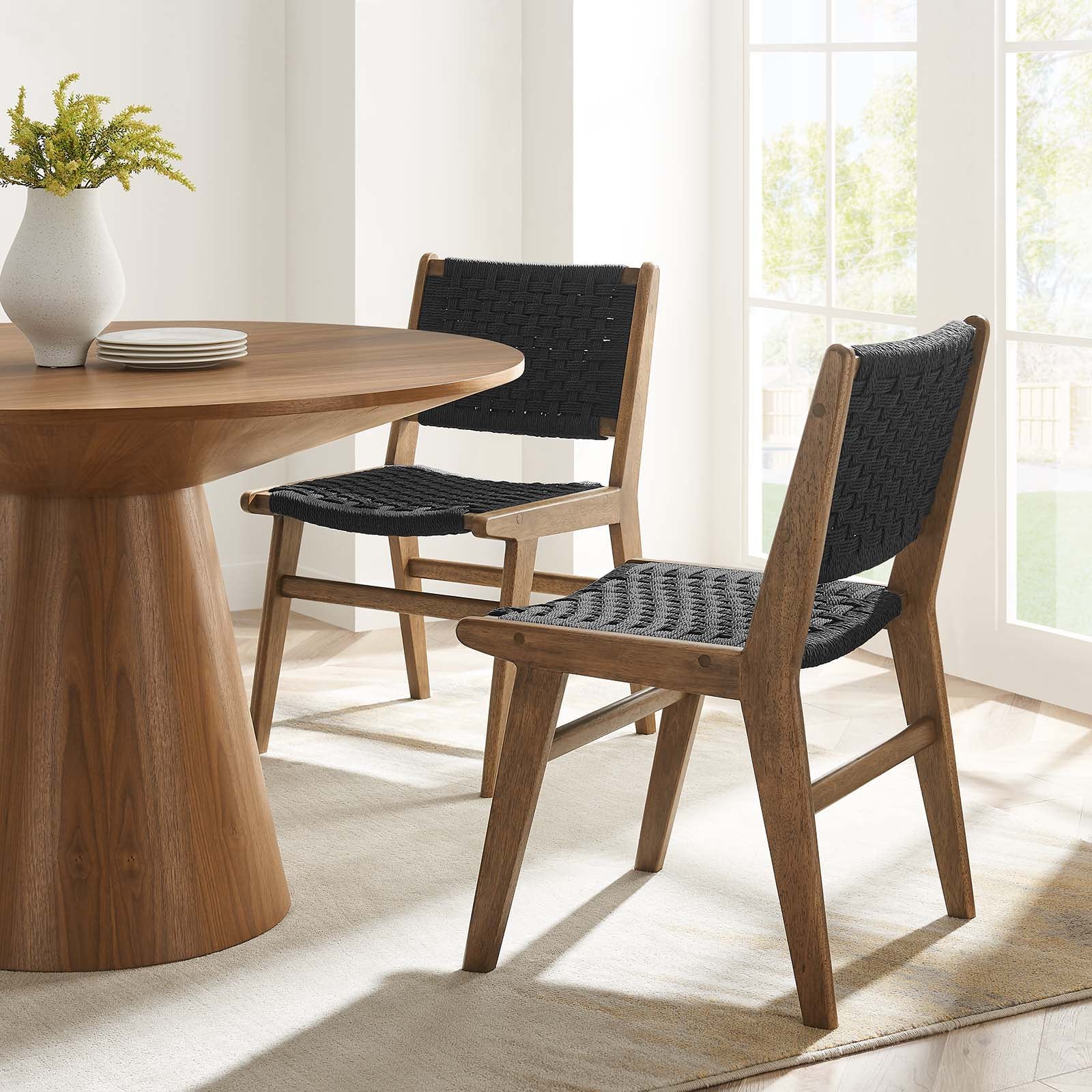 Saoirse Woven Rope Wood Dining Side Chair By Modway - EEI-6545 - Image 23
