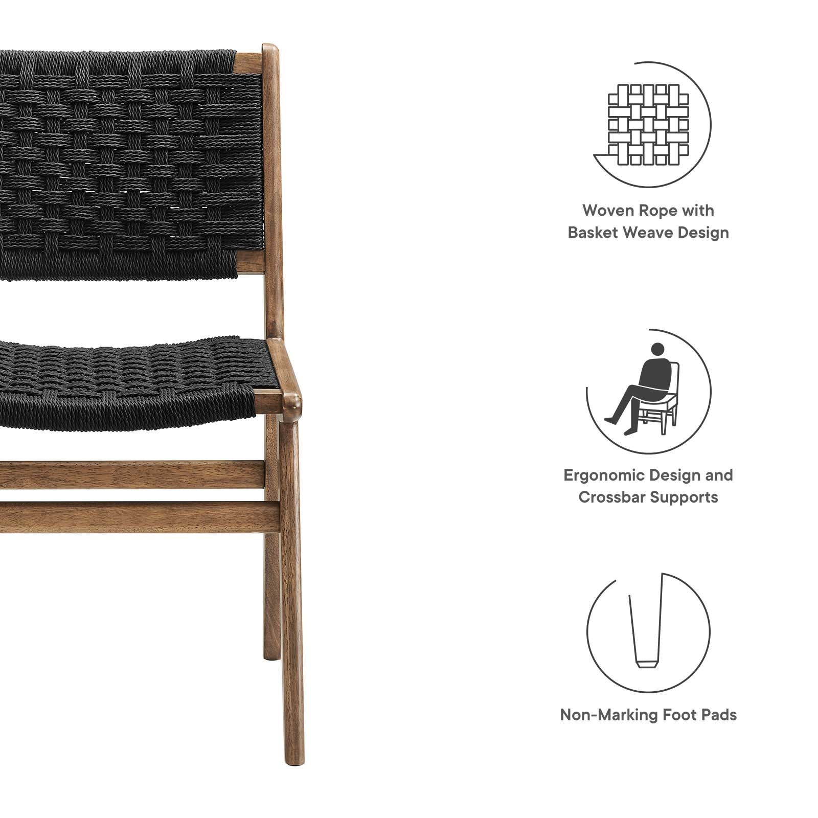 Saoirse Woven Rope Wood Dining Side Chair By Modway - EEI-6545 - Image 30