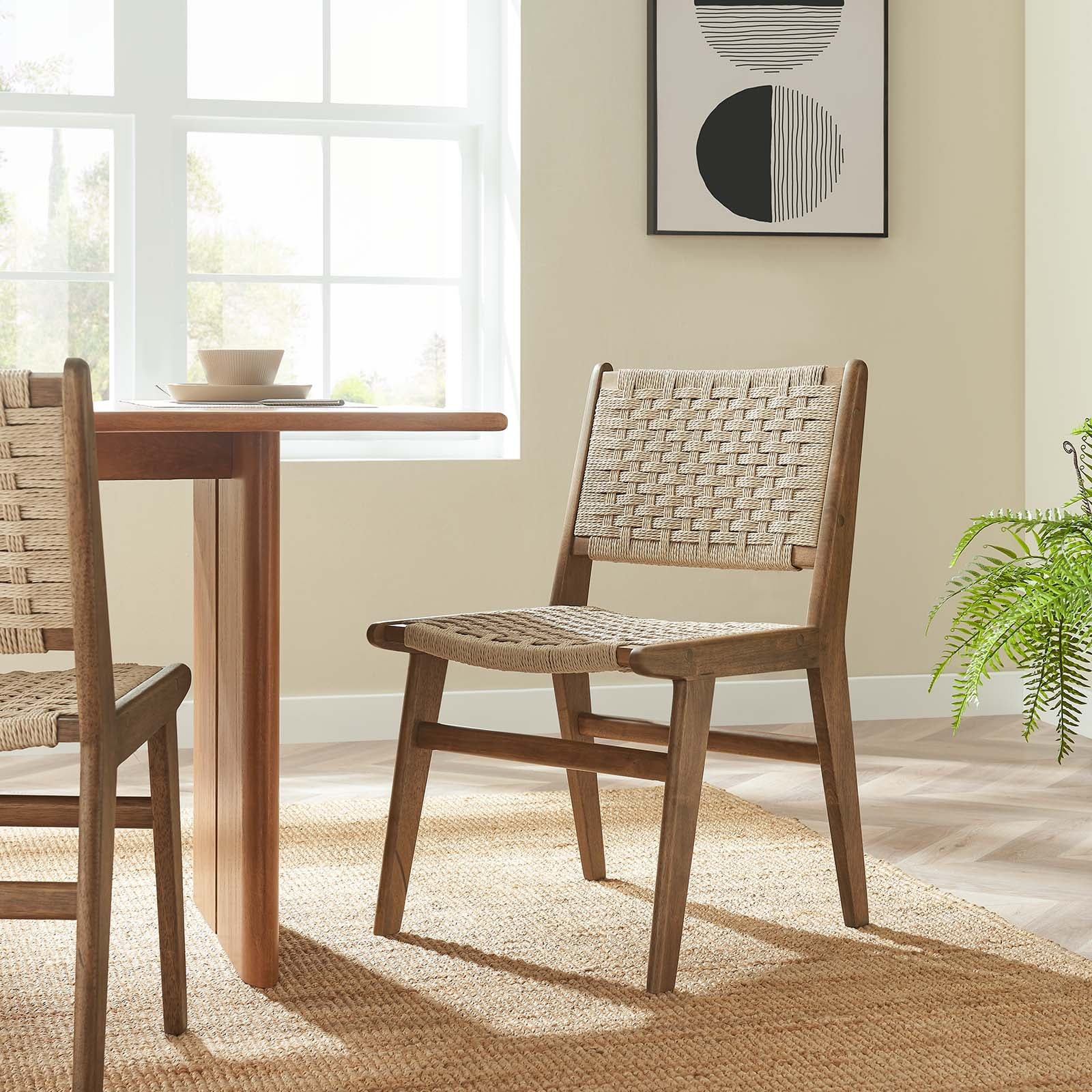 Saoirse Woven Rope Wood Dining Side Chair By Modway - EEI-6545 - Image 32