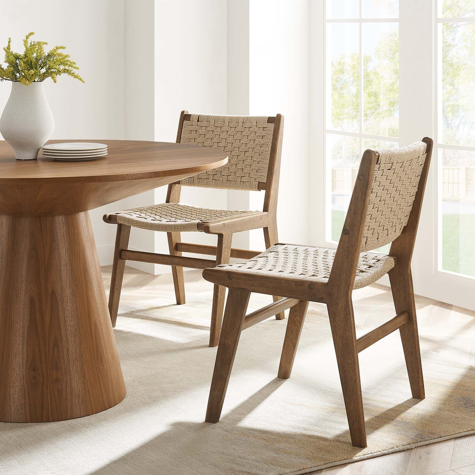 Saoirse Woven Rope Wood Dining Side Chair By Modway - EEI-6545 - Image 33