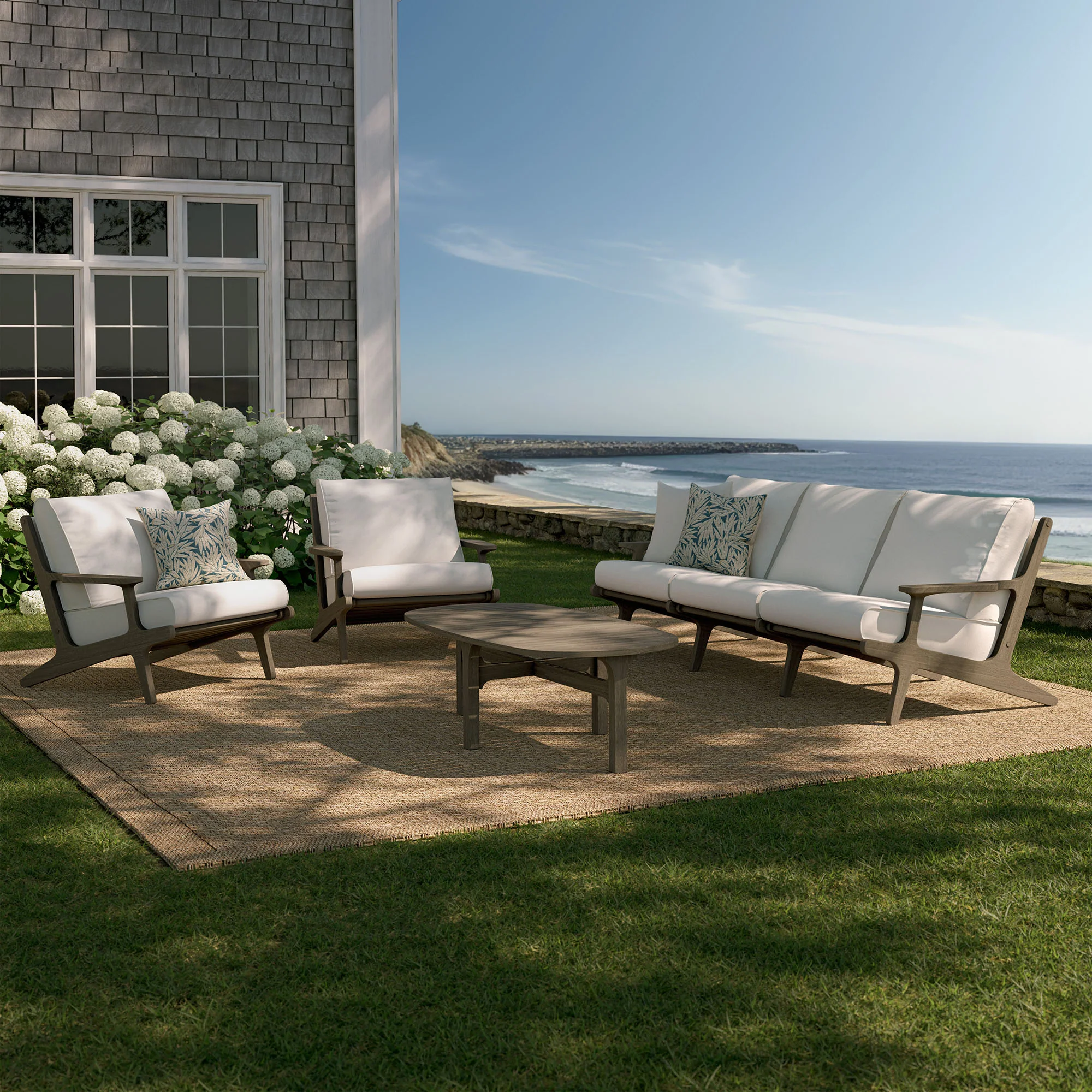 Saratoga 4-Piece Outdoor Patio Teak Wood Furniture Set by Modway - Image 18