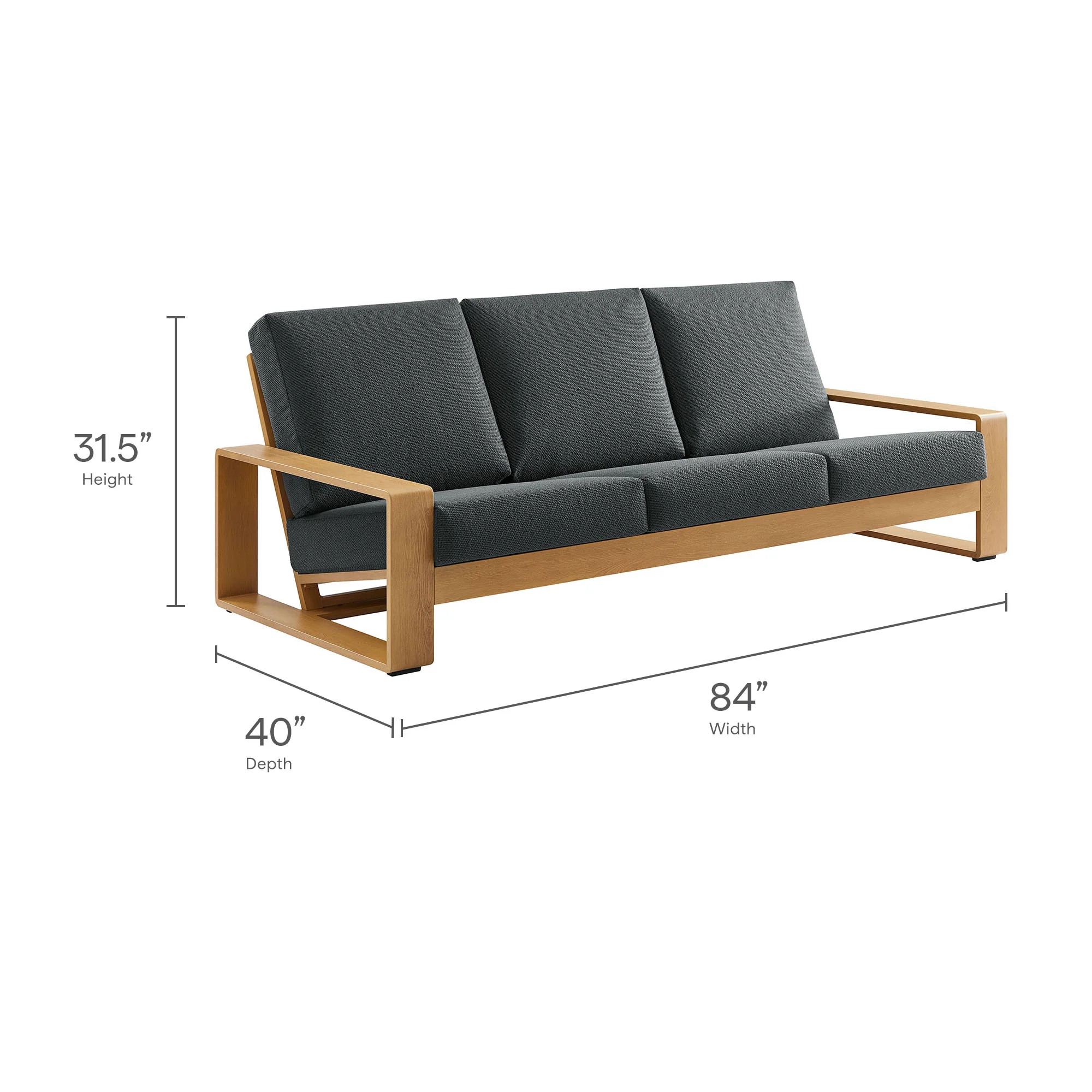 Saratoga 4-Piece Outdoor Patio Teak Wood Furniture Set by Modway - Image 37