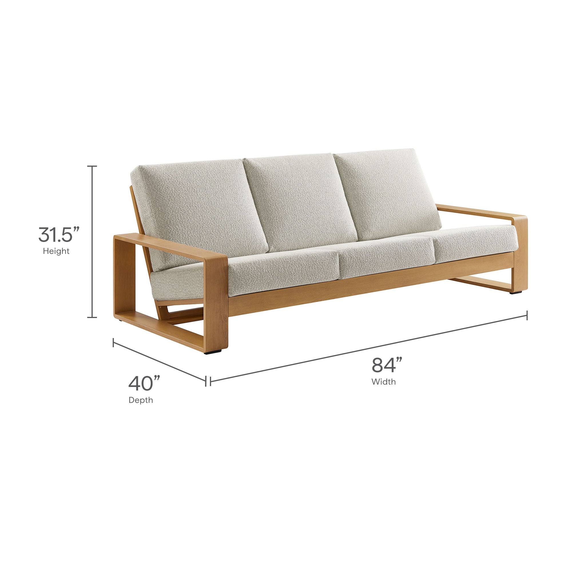 Saratoga 4-Piece Outdoor Patio Teak Wood Furniture Set by Modway - Image 39