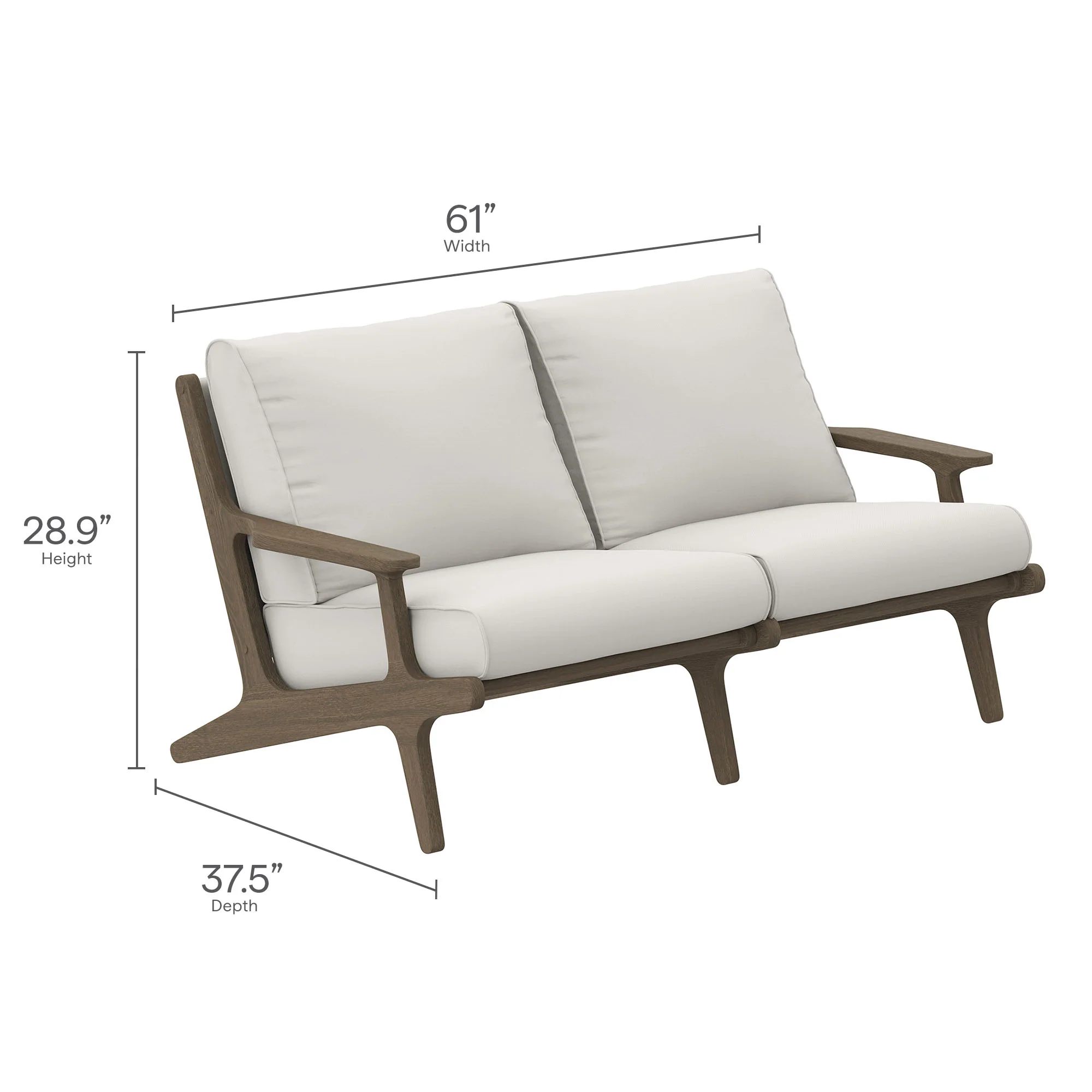 Saratoga 5-Piece Outdoor Patio Teak Wood Furniture Set by Modway - Image 6