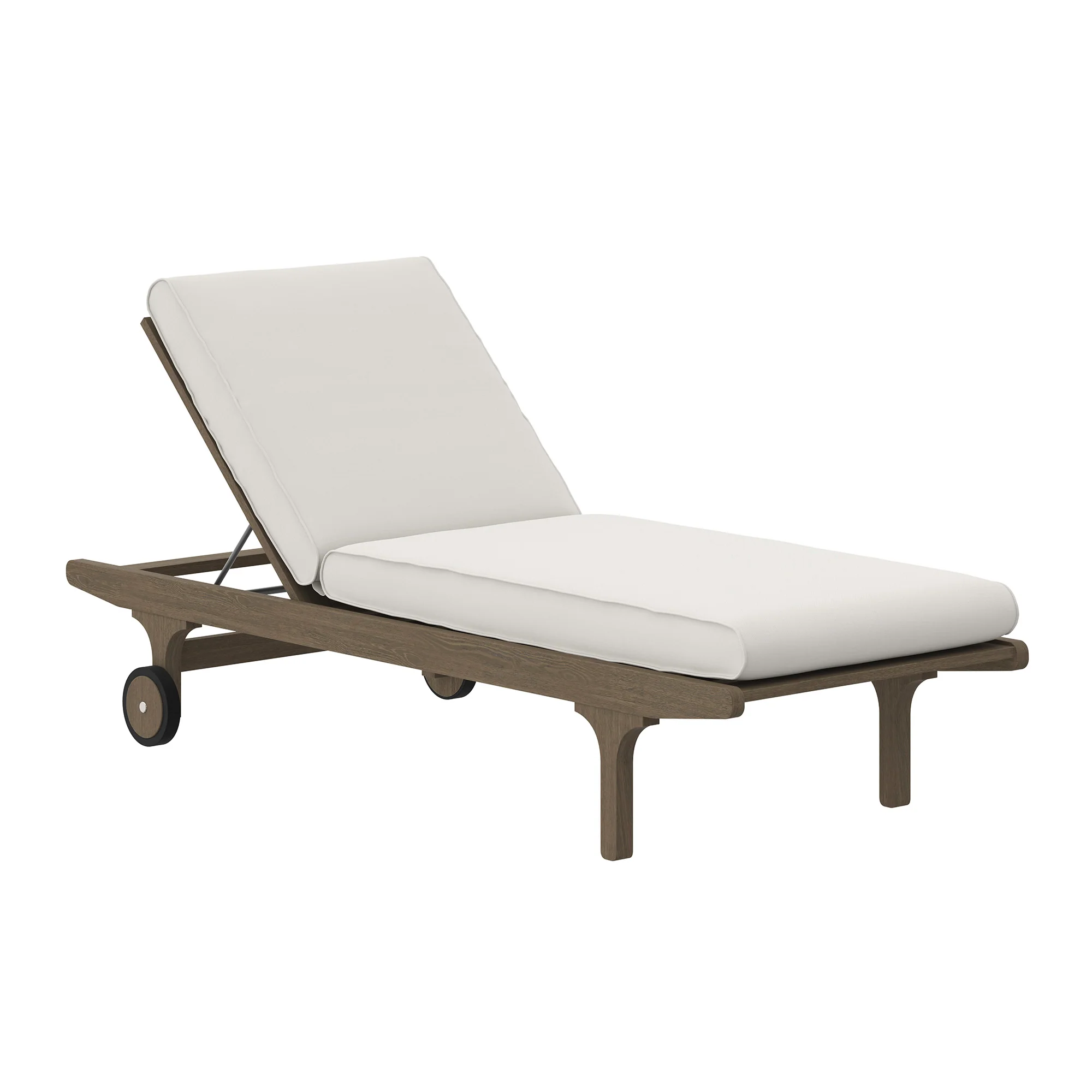 Saratoga Outdoor Patio Teak Chaise Lounge Chair by Modway - Image 2