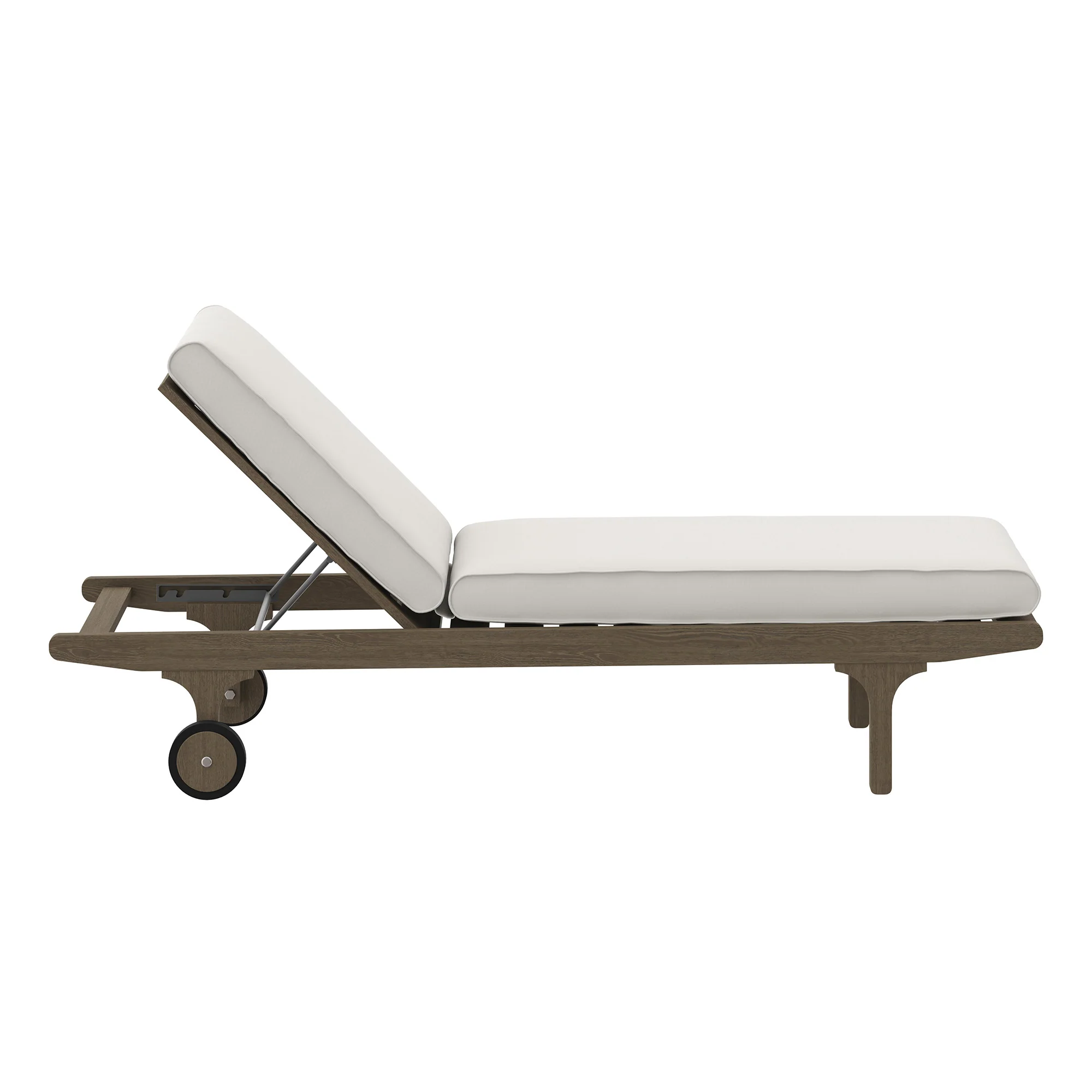 Saratoga Outdoor Patio Teak Chaise Lounge Chair by Modway - Image 3
