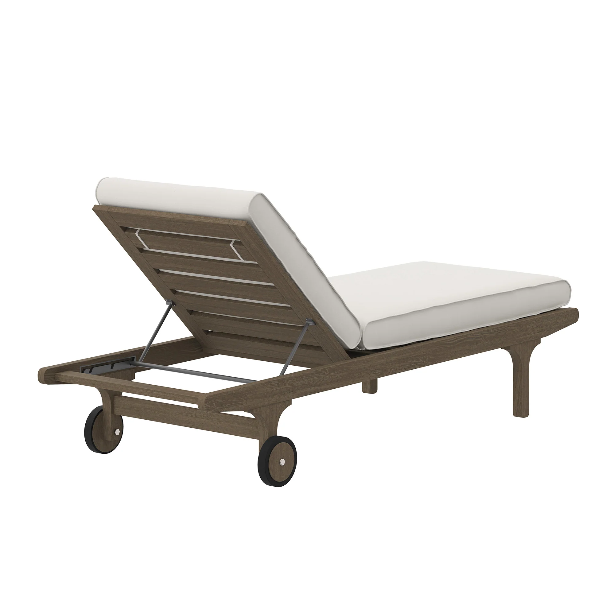 Saratoga Outdoor Patio Teak Chaise Lounge Chair by Modway - Image 4