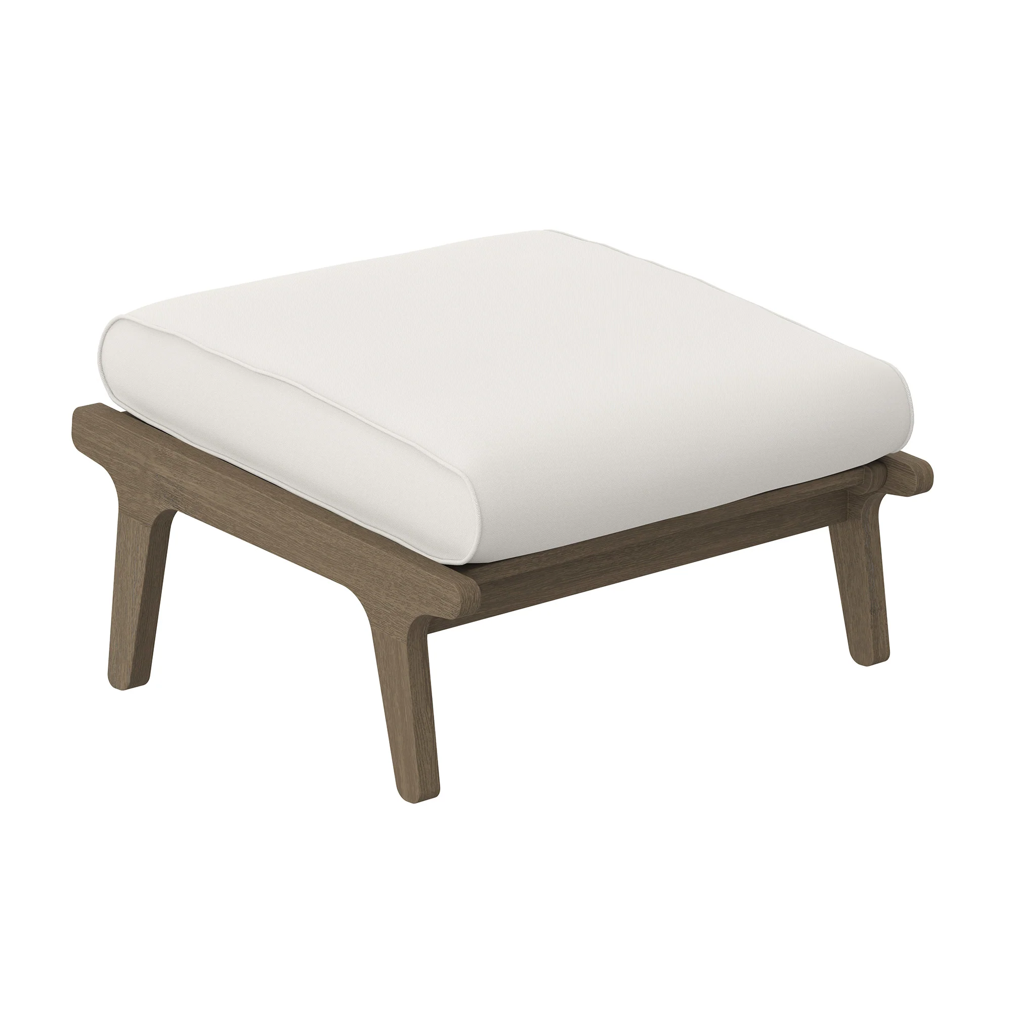 Saratoga Outdoor Patio Teak Ottoman by Modway - Image 4
