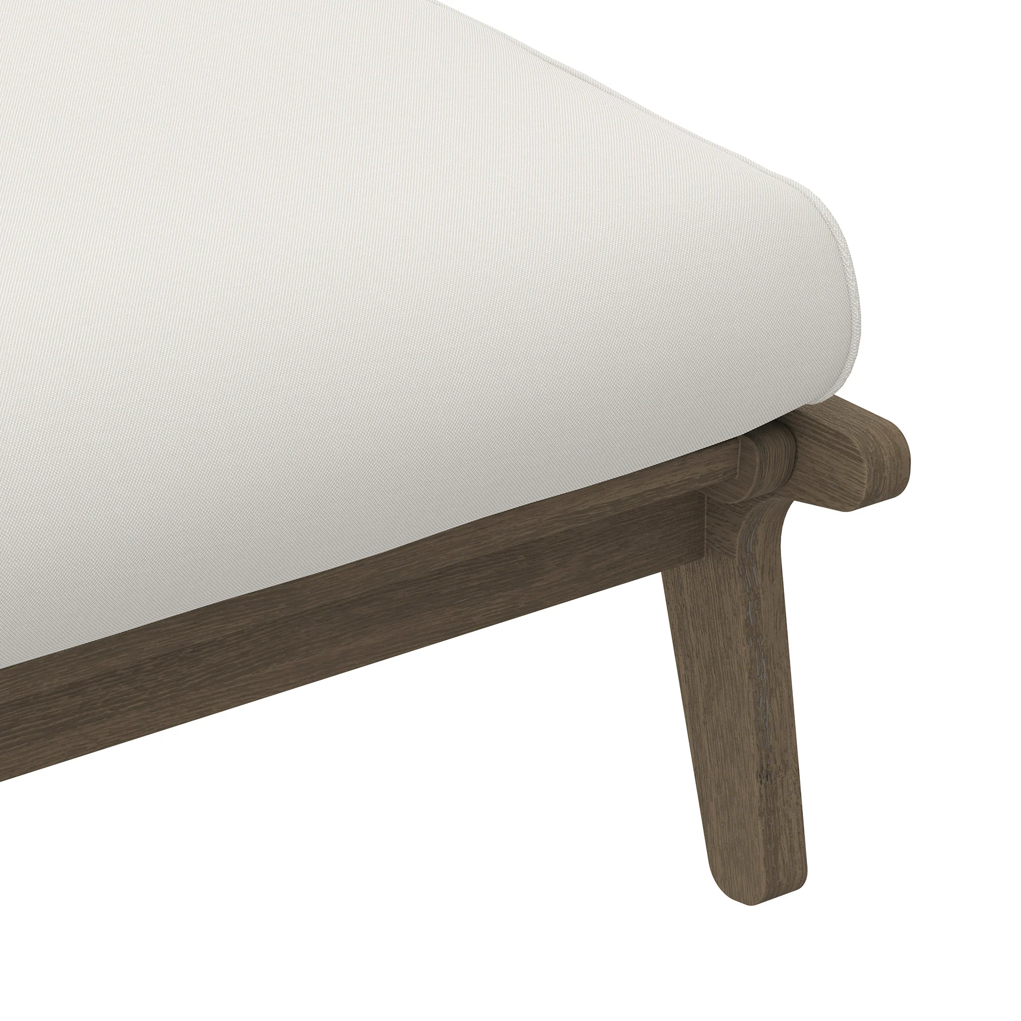 Saratoga Outdoor Patio Teak Ottoman by Modway - Image 5