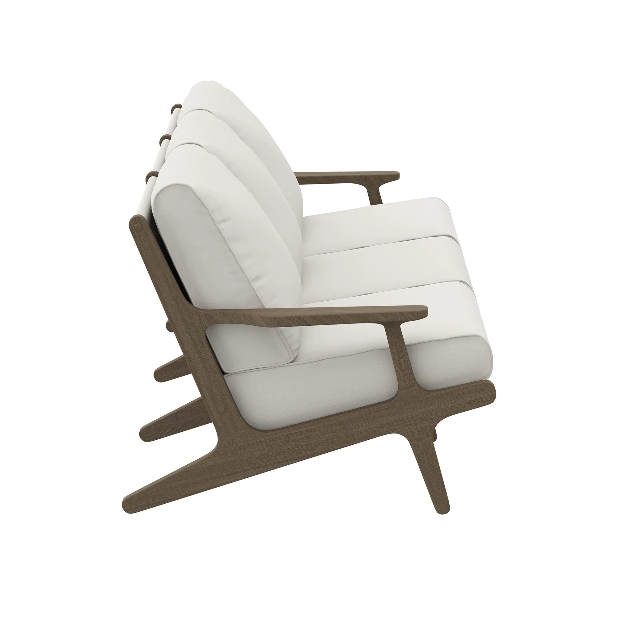 Saratoga Outdoor Patio Teak Sofa by Modway - Image 3