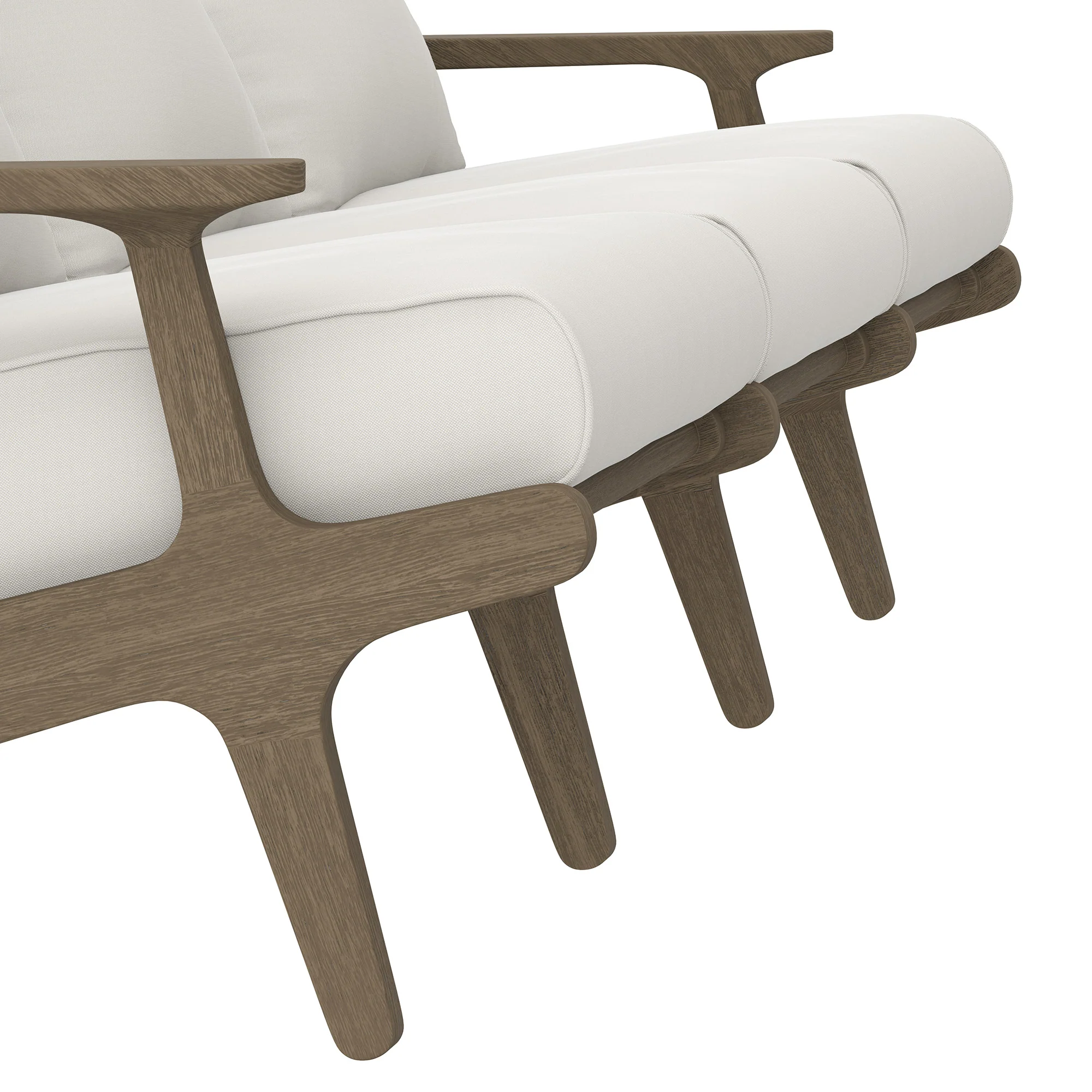 Saratoga Outdoor Patio Teak Sofa by Modway - Image 6