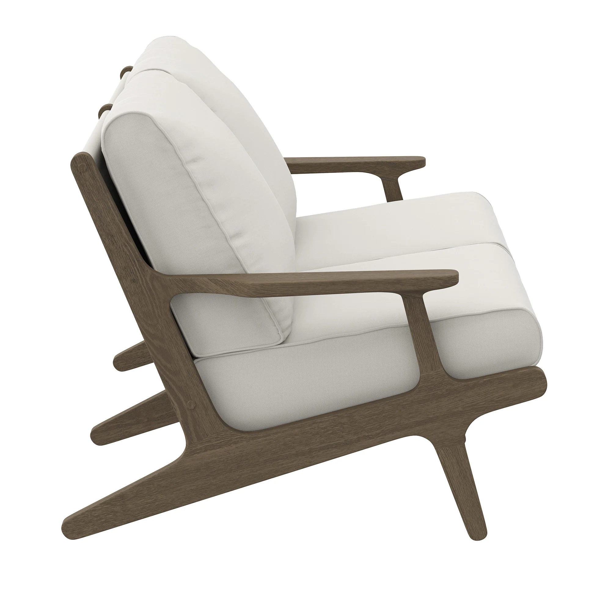 Saratoga Outdoor Patio Teak Wood Loveseat by Modway - Image 3