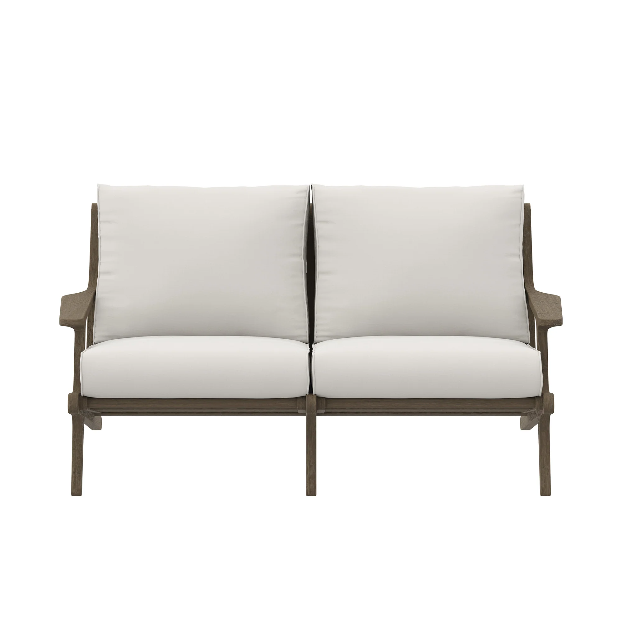 Saratoga Outdoor Patio Teak Wood Loveseat by Modway - Image 5