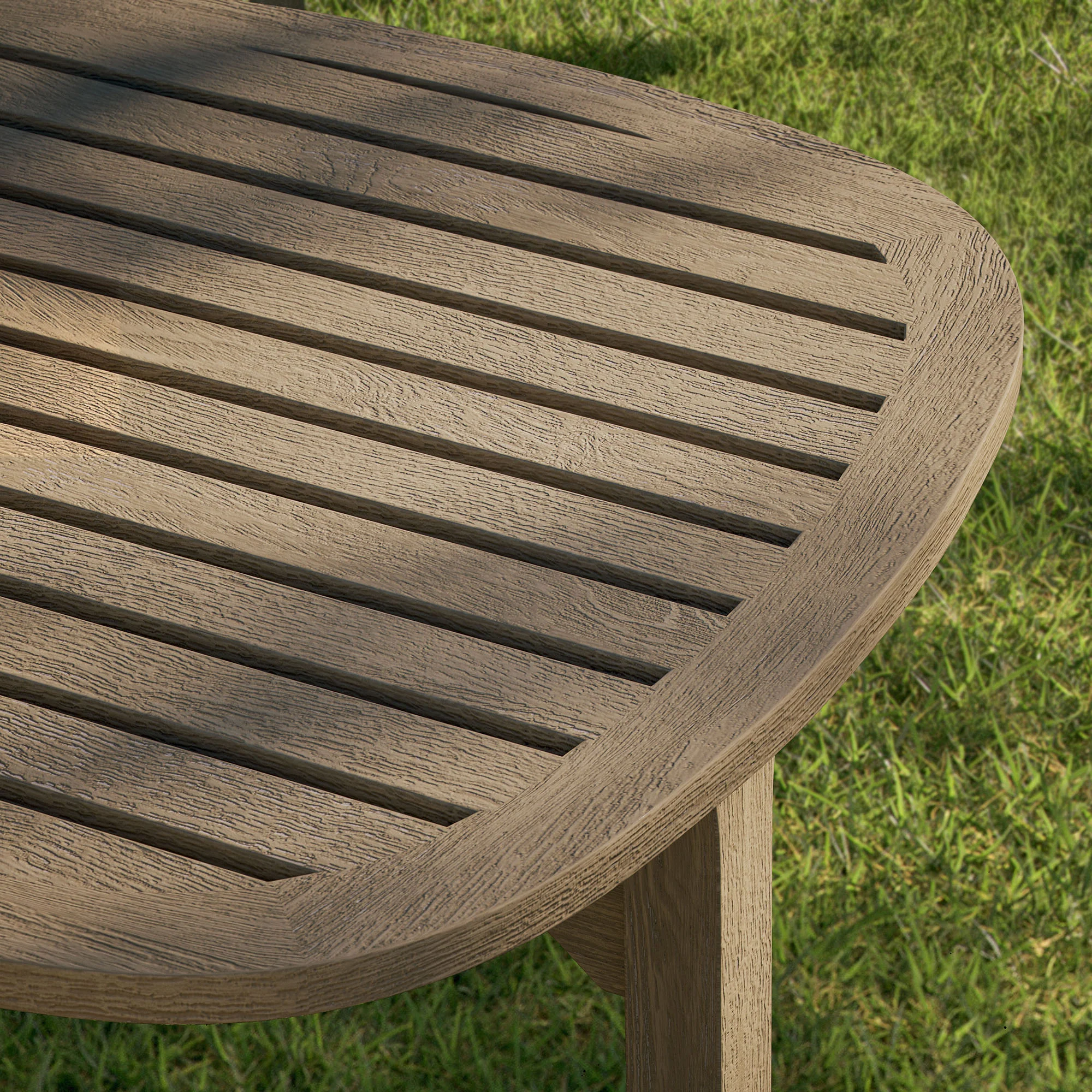 Saratoga Square Outdoor Patio Teak Wood Side Table by Modway - Image 7