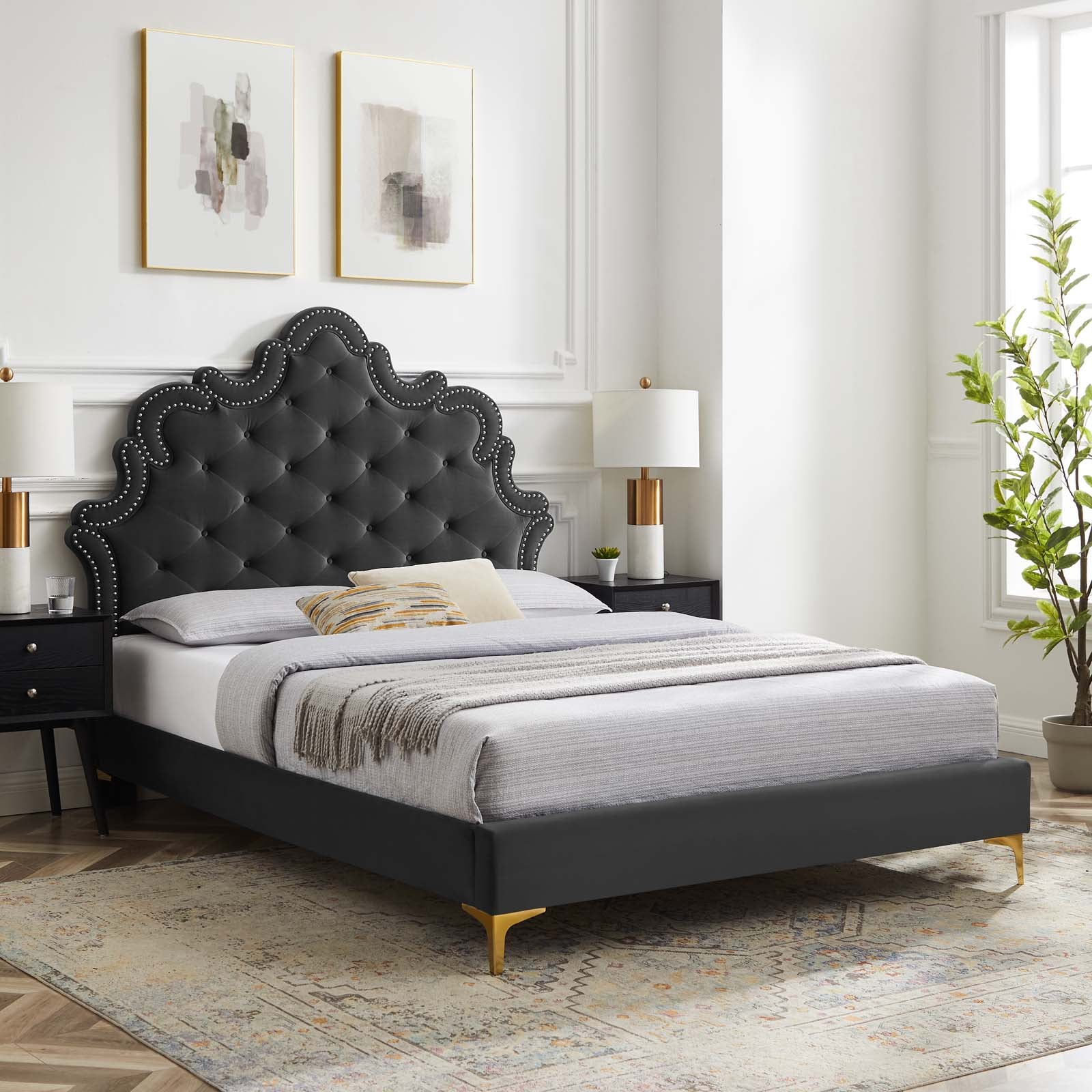 Sasha Button-Tufted Performance Velvet Full Bed By Modway - MOD-6802 - Image 37