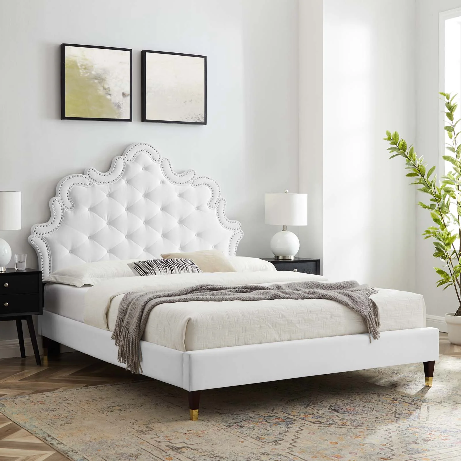 Sasha Button-Tufted Performance Velvet Full Bed By Modway - MOD-6807 - Image 37